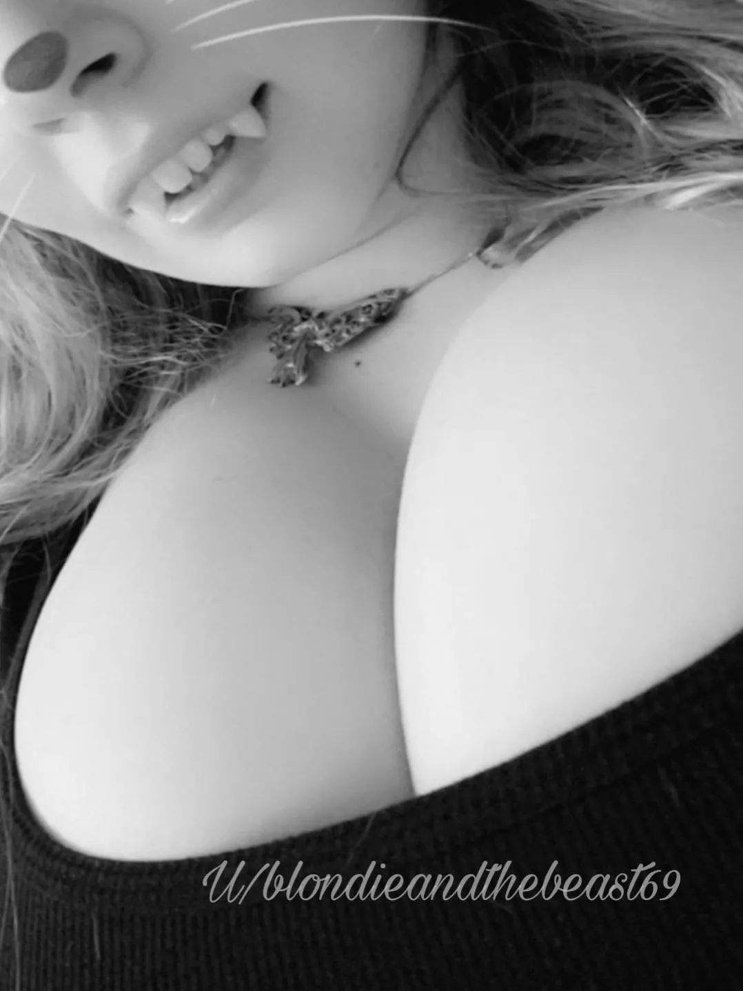 Do these fangs make my boobs look big? posted by BlondieAndTheBeast69