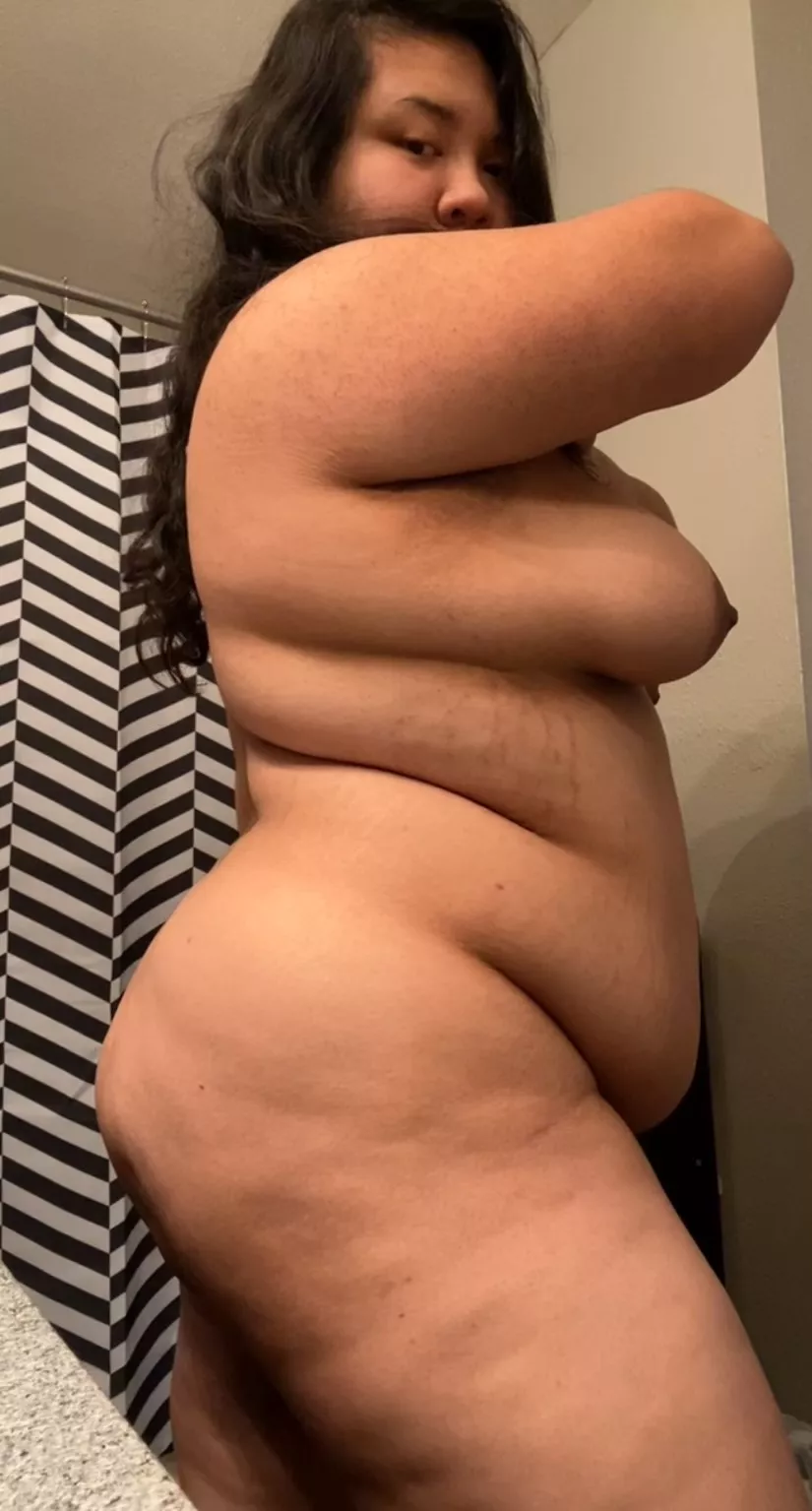 Do you guys still like my body? Never taken a photo from this angle before because I was self conscious. posted by essnsfw