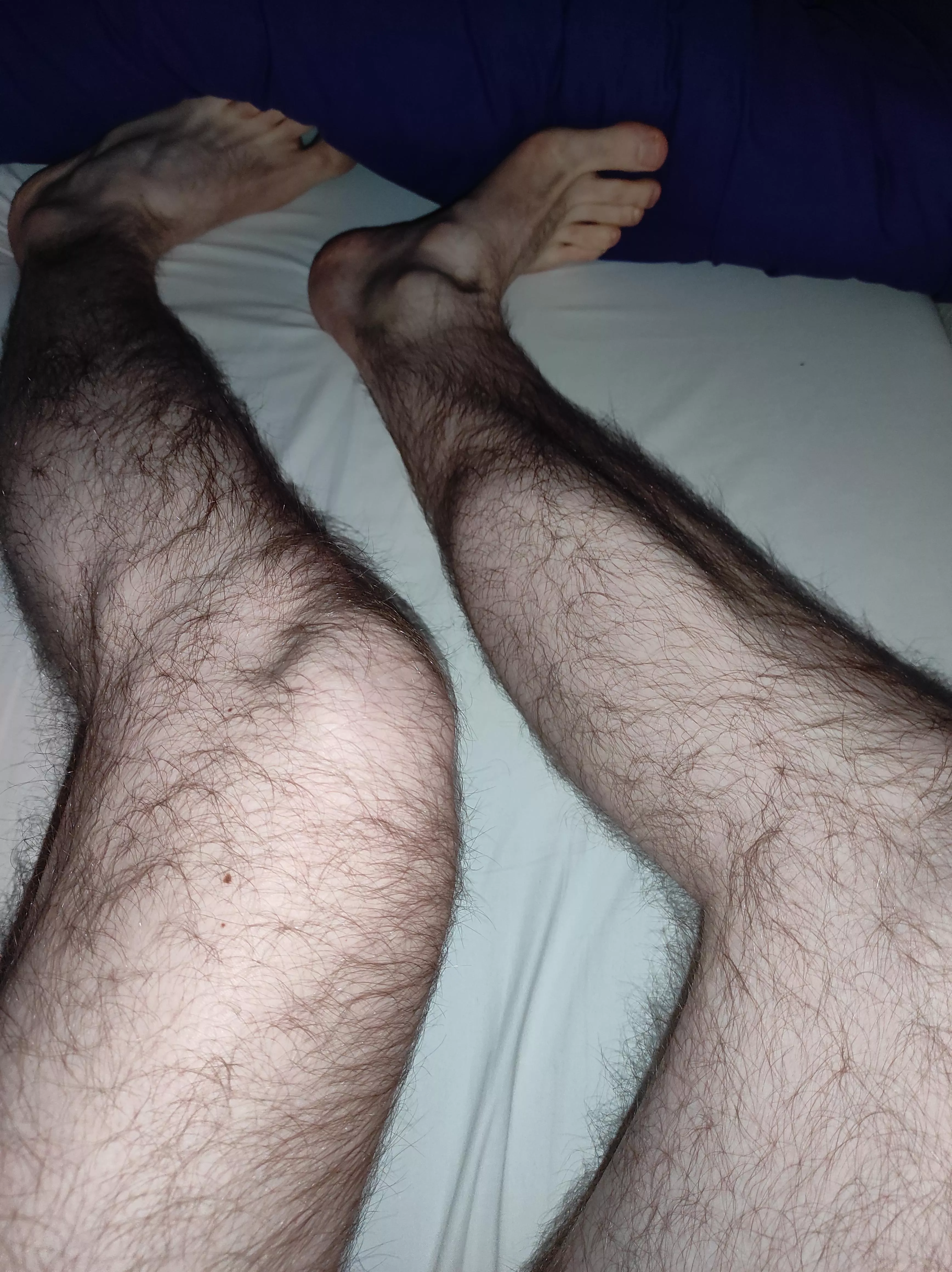 Do you like it when I flex my hairy calves? posted by TheMoonSwimmer