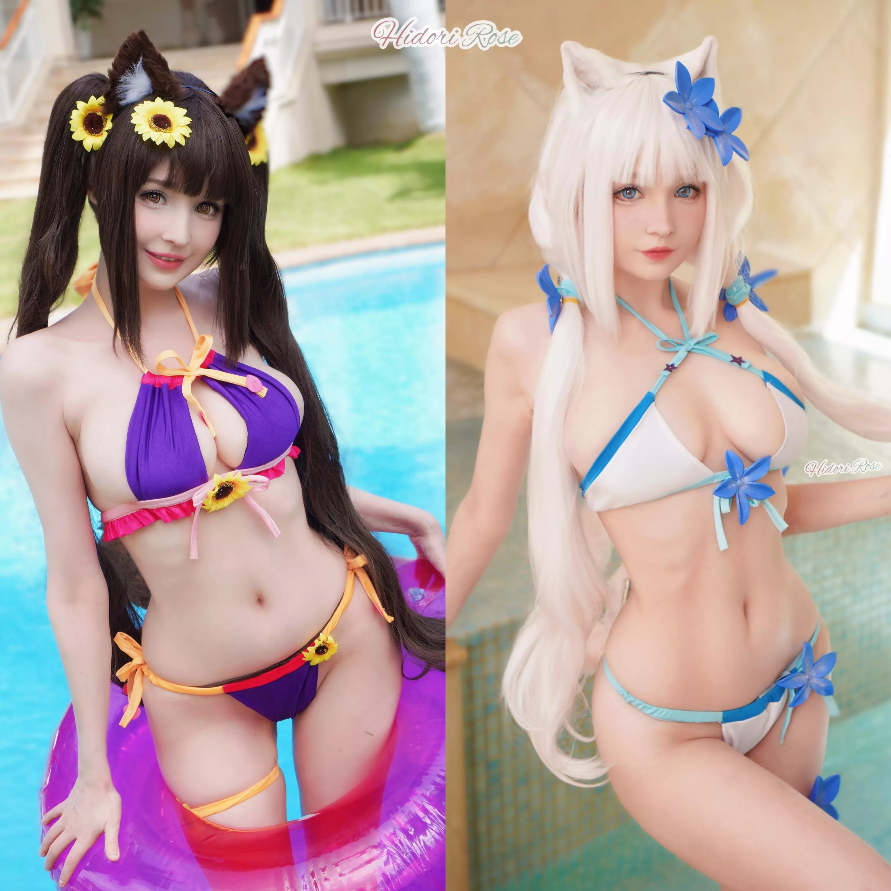 Do you like my Chocola or Vanilla better? Both cosplays by me posted by Hidori_Rose