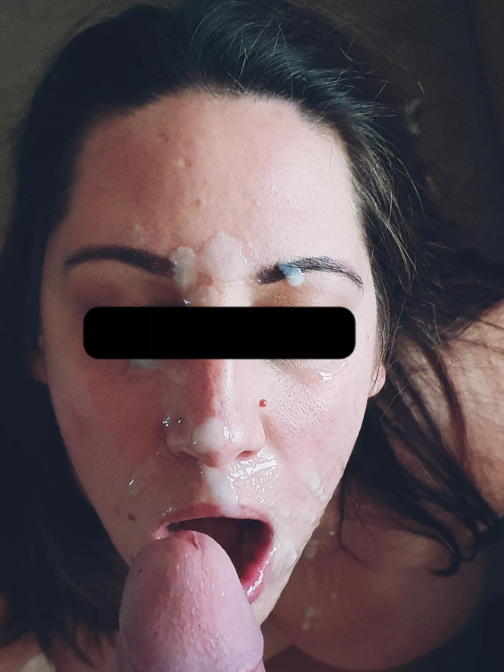 Do you like my face glazed in cum? posted by HotStory12