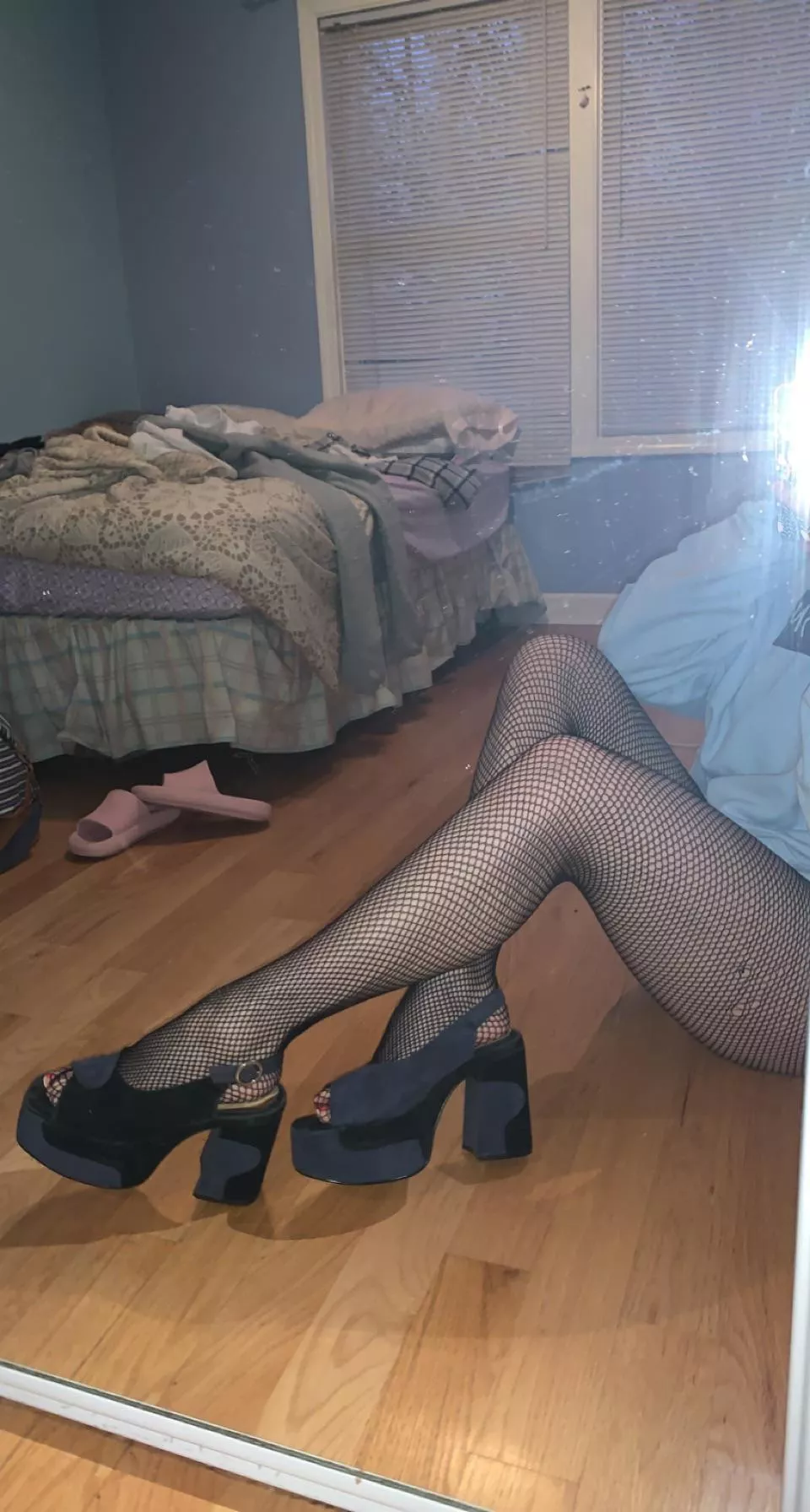 do you like my fishnets? posted by lovebugfairy