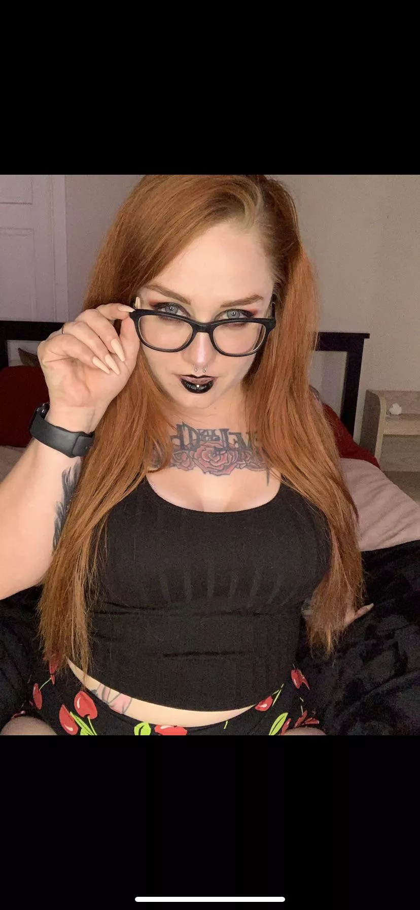 Do you like my glasses? posted by ChampagneKitty666