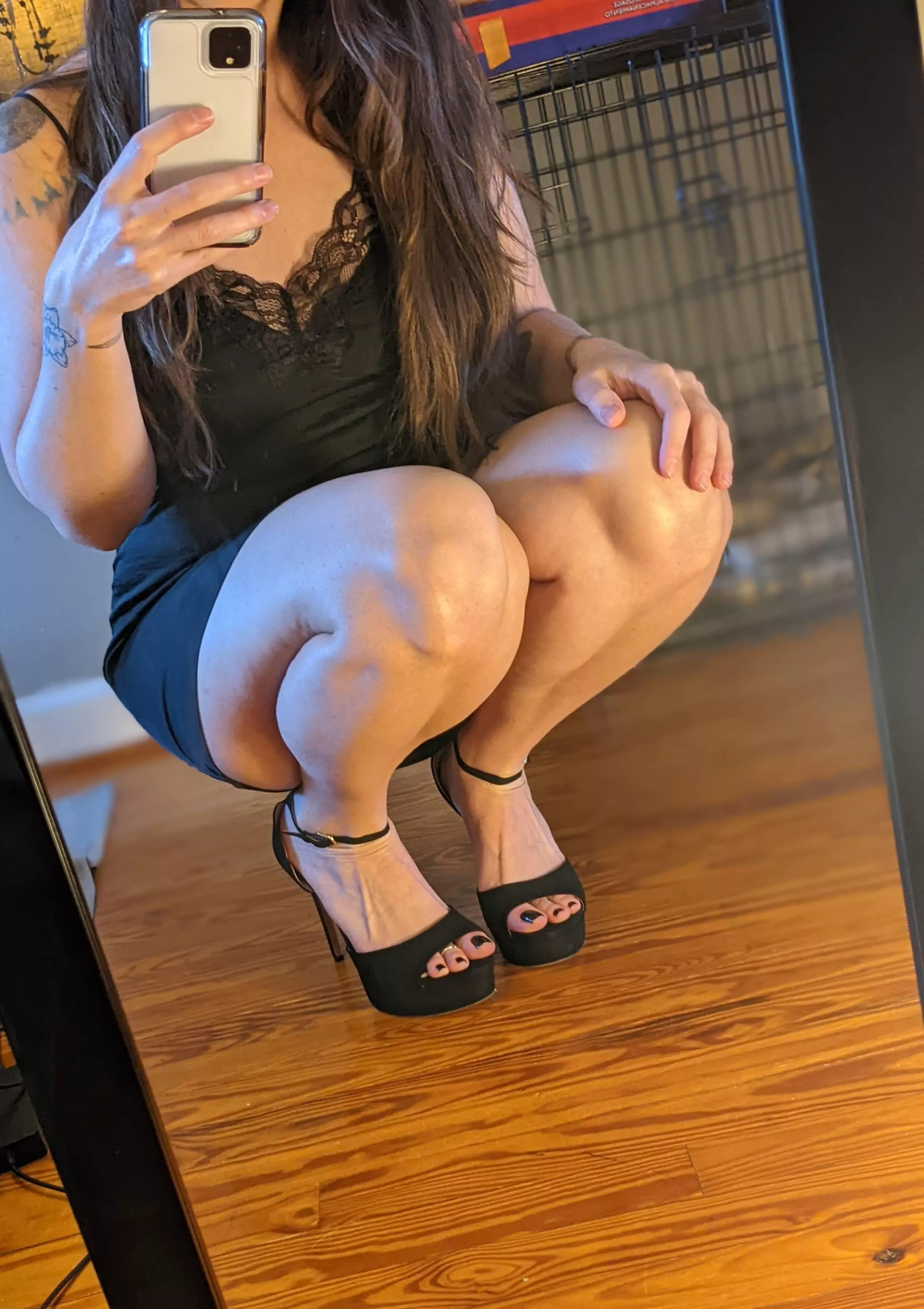 Do you like my new heels? 🖤 posted by ZazzyZebra