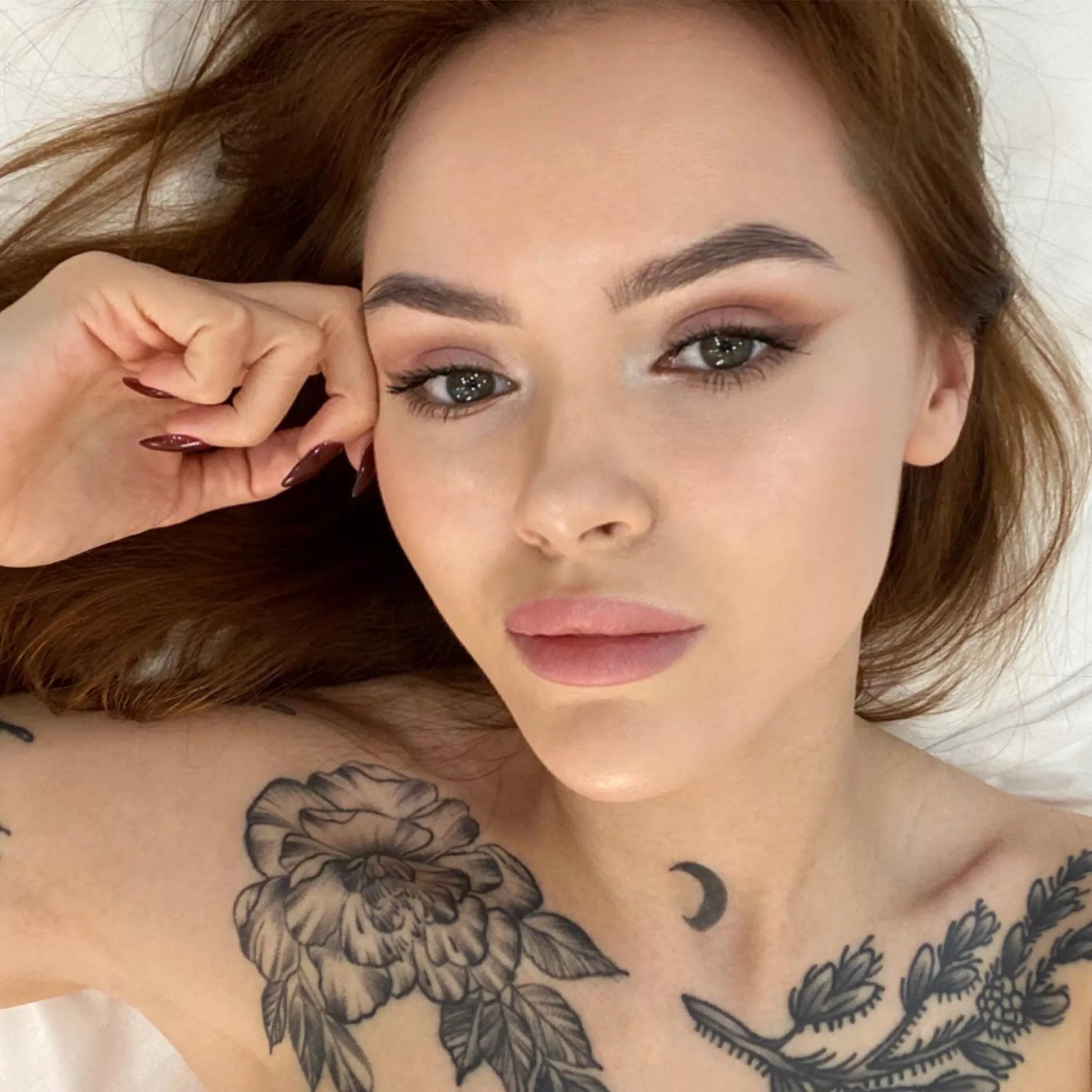 do you like tattooed girls with long nails? posted by keirameow