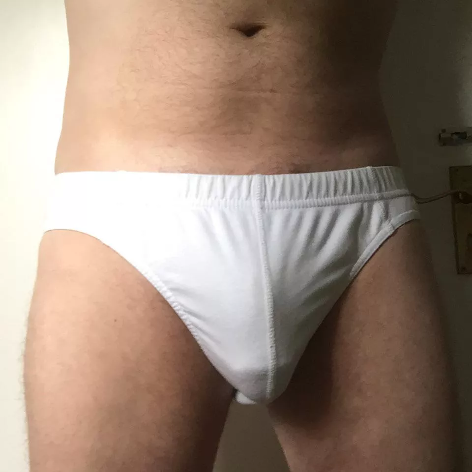 Do you like the hint of pubic hair at the top or the outline of my meaty softie? posted by EcoQua