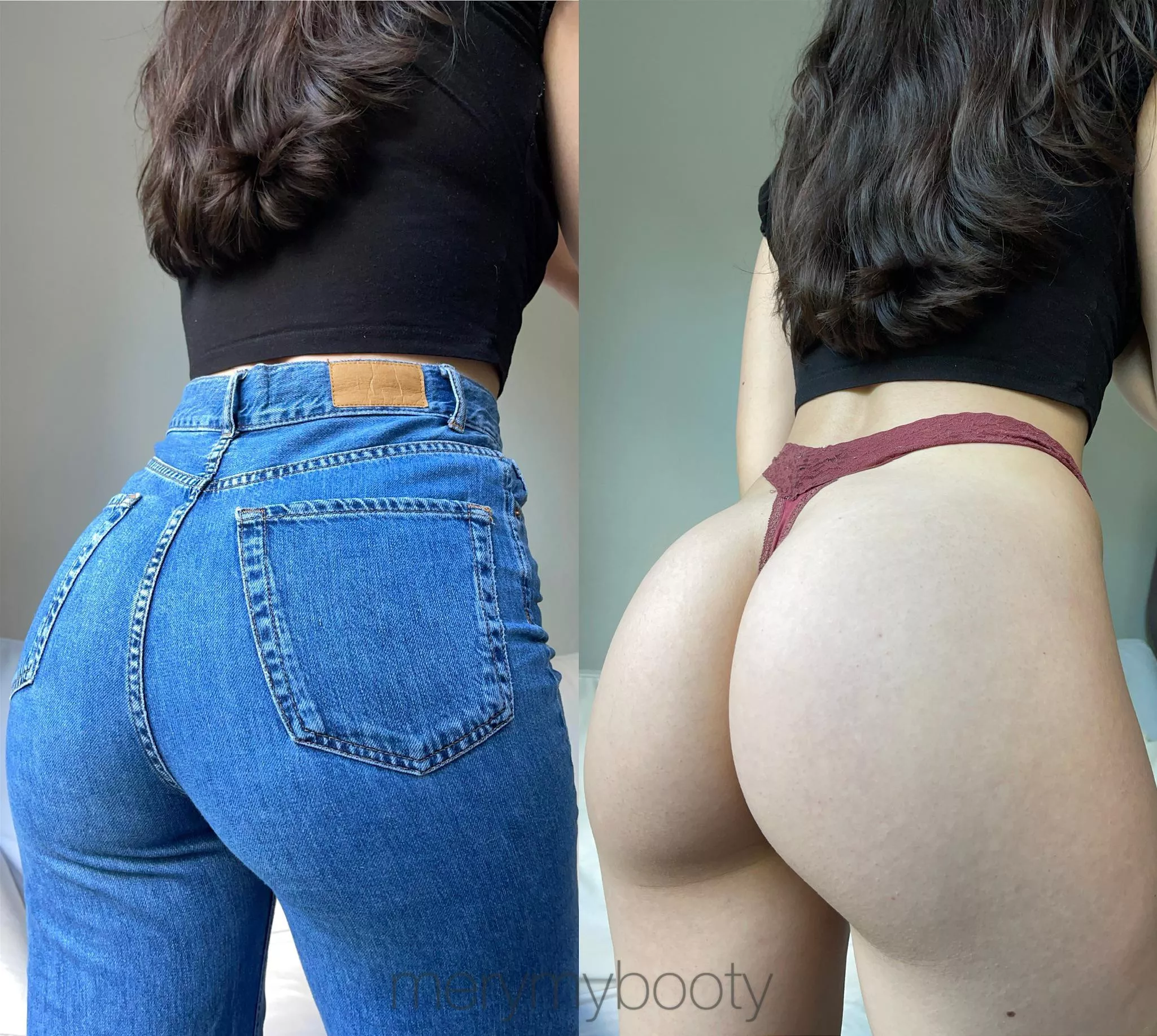 Do you like what I’m hiding under my jeans all day ?😇 posted by merymybooty