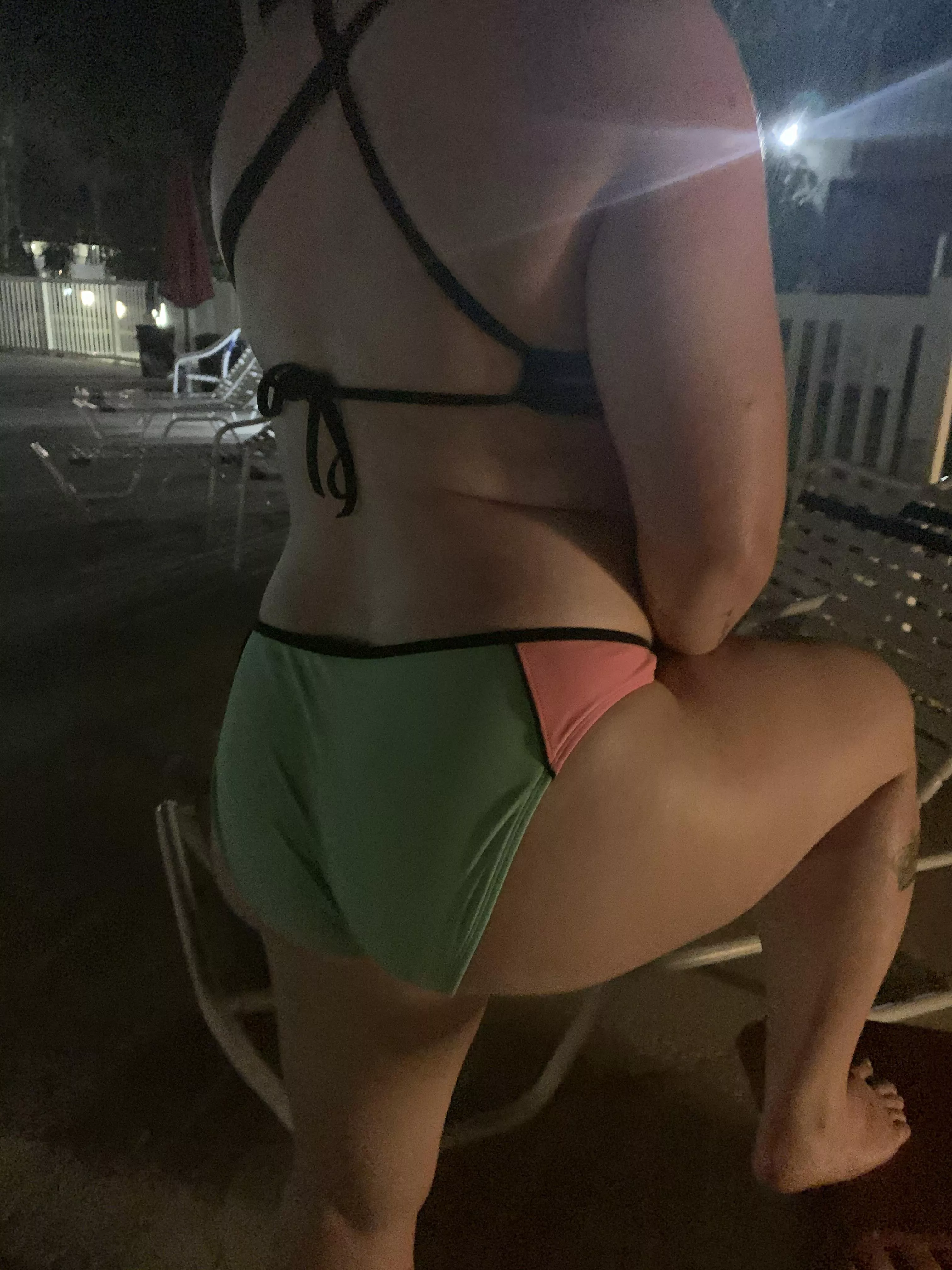 Do you wanna take a dip with my poolside pawg wife?? posted by Hornycouplehotwife