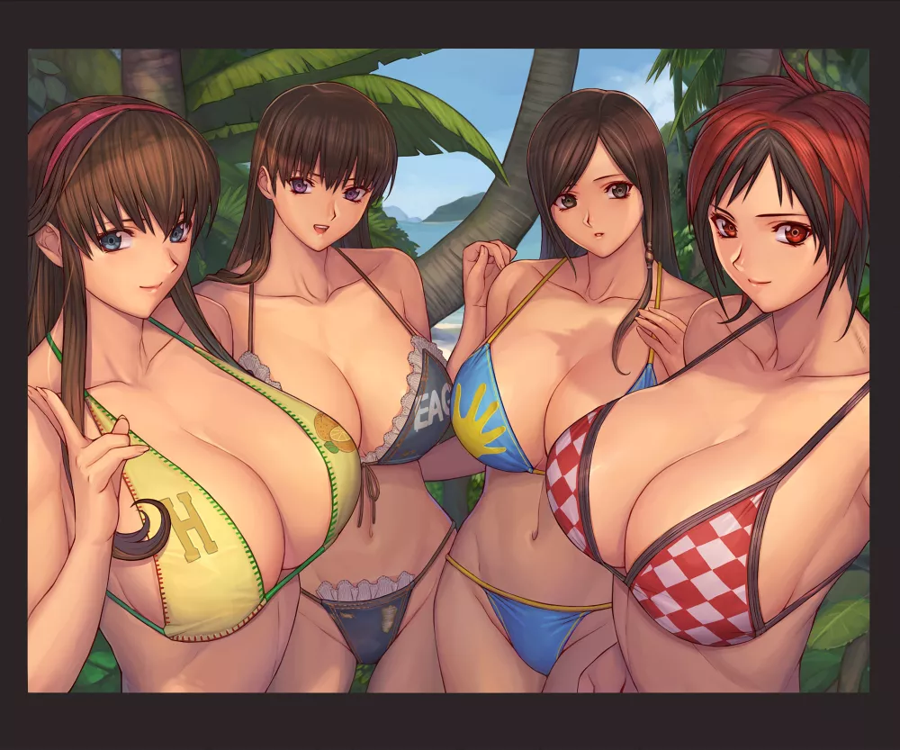 DOA Gals and their Bikini'd bosoms. (ibanen) [Dead or Alive] posted by Souted