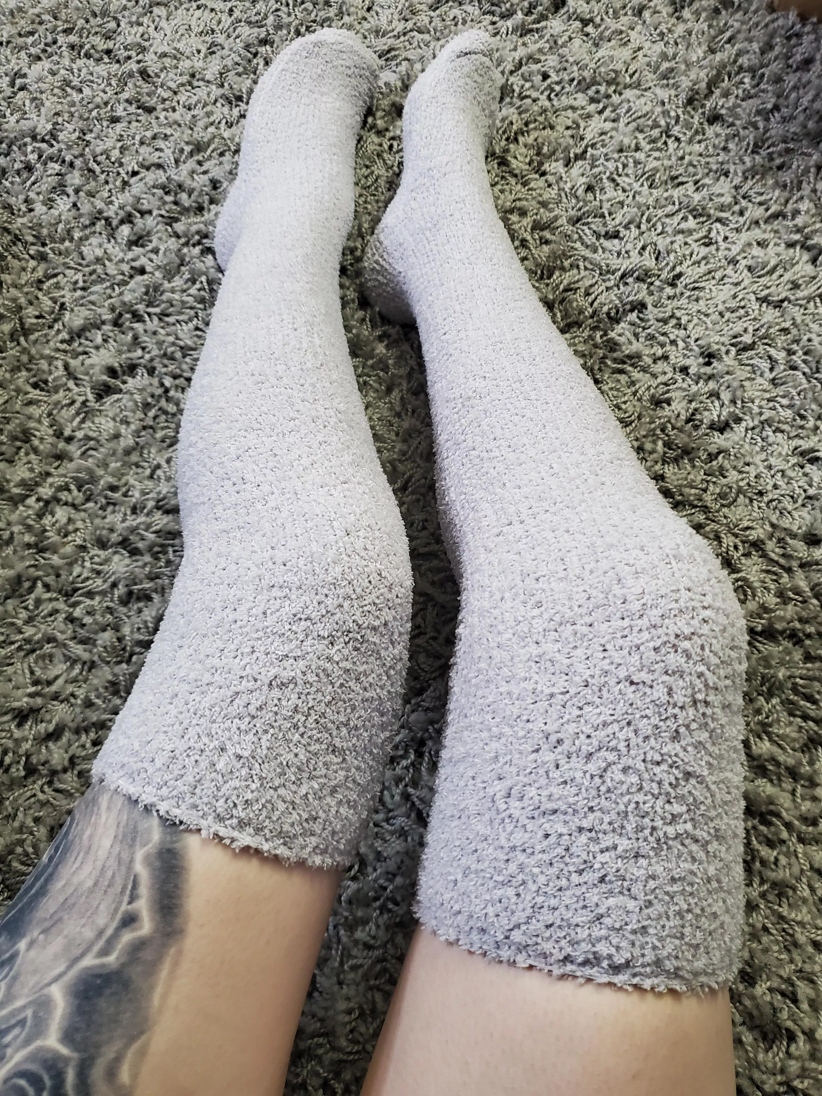 Does it get any better than over the knee fuzzy socks? posted by gingertoes9