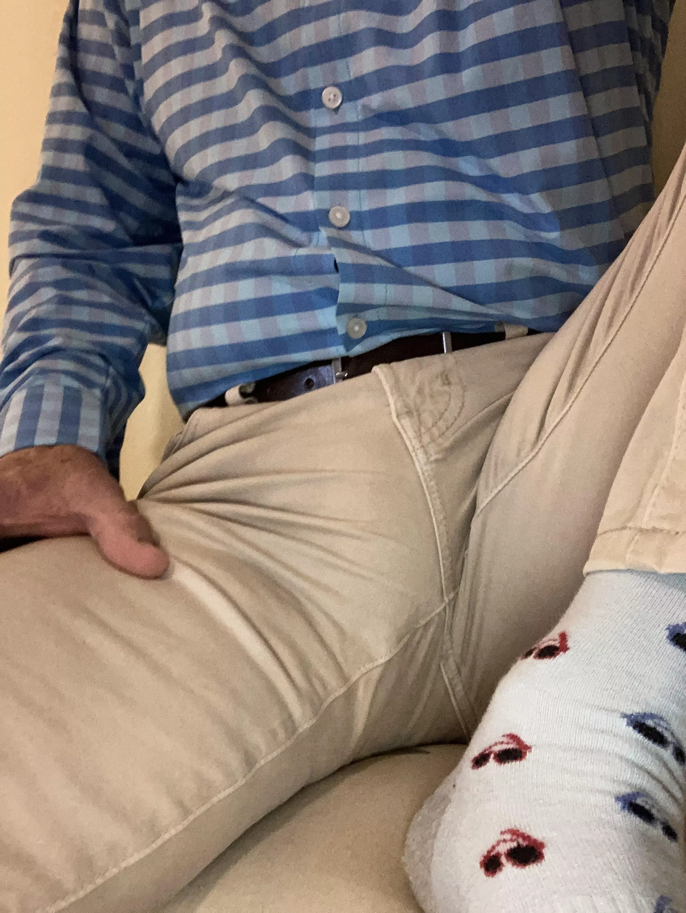 Does this count? Are my shirt and socks coordinated? posted by Opposite-Builder-446