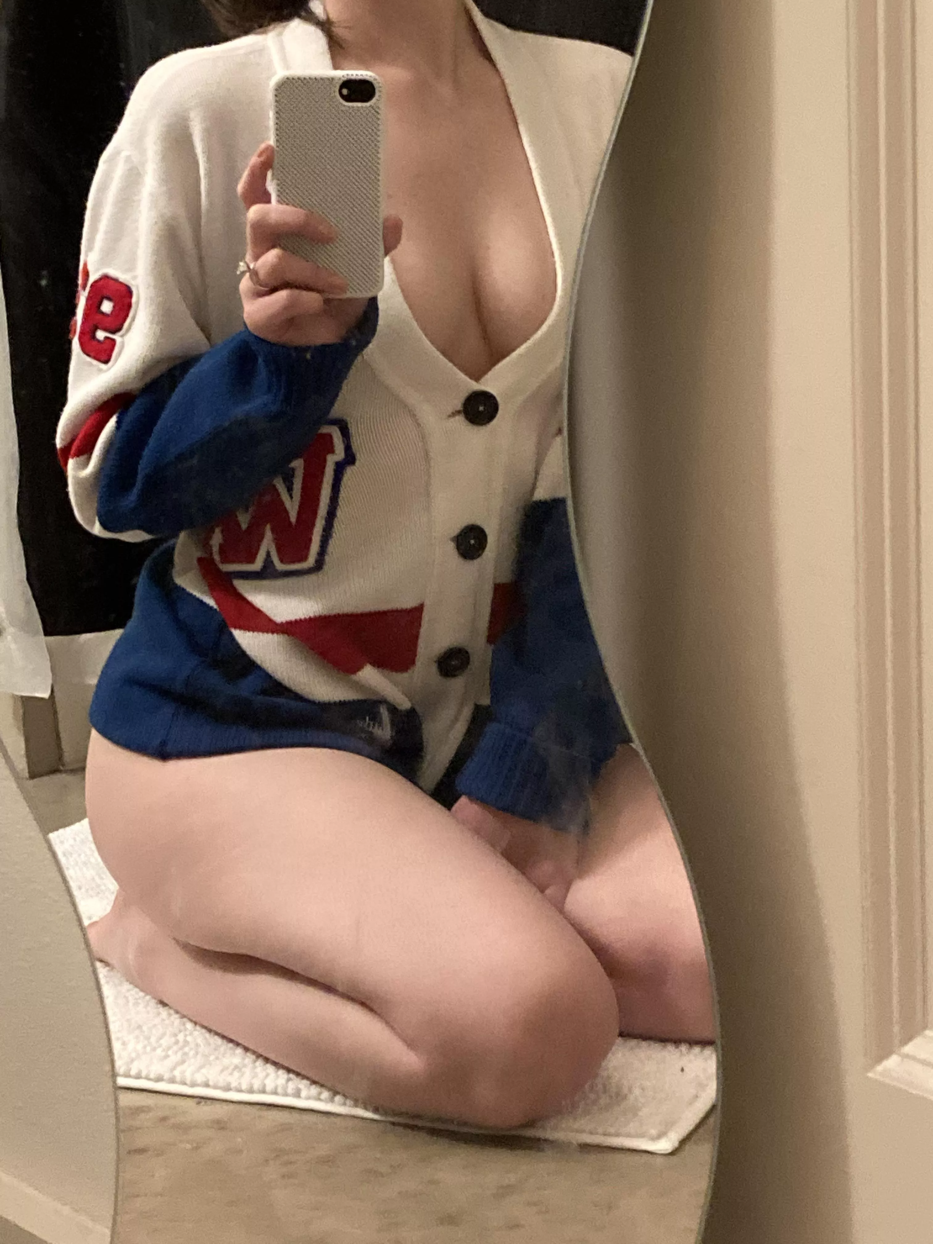 Does this count? (Vintage Cheerleader sweater) posted by Stag_and_Vixen_TX