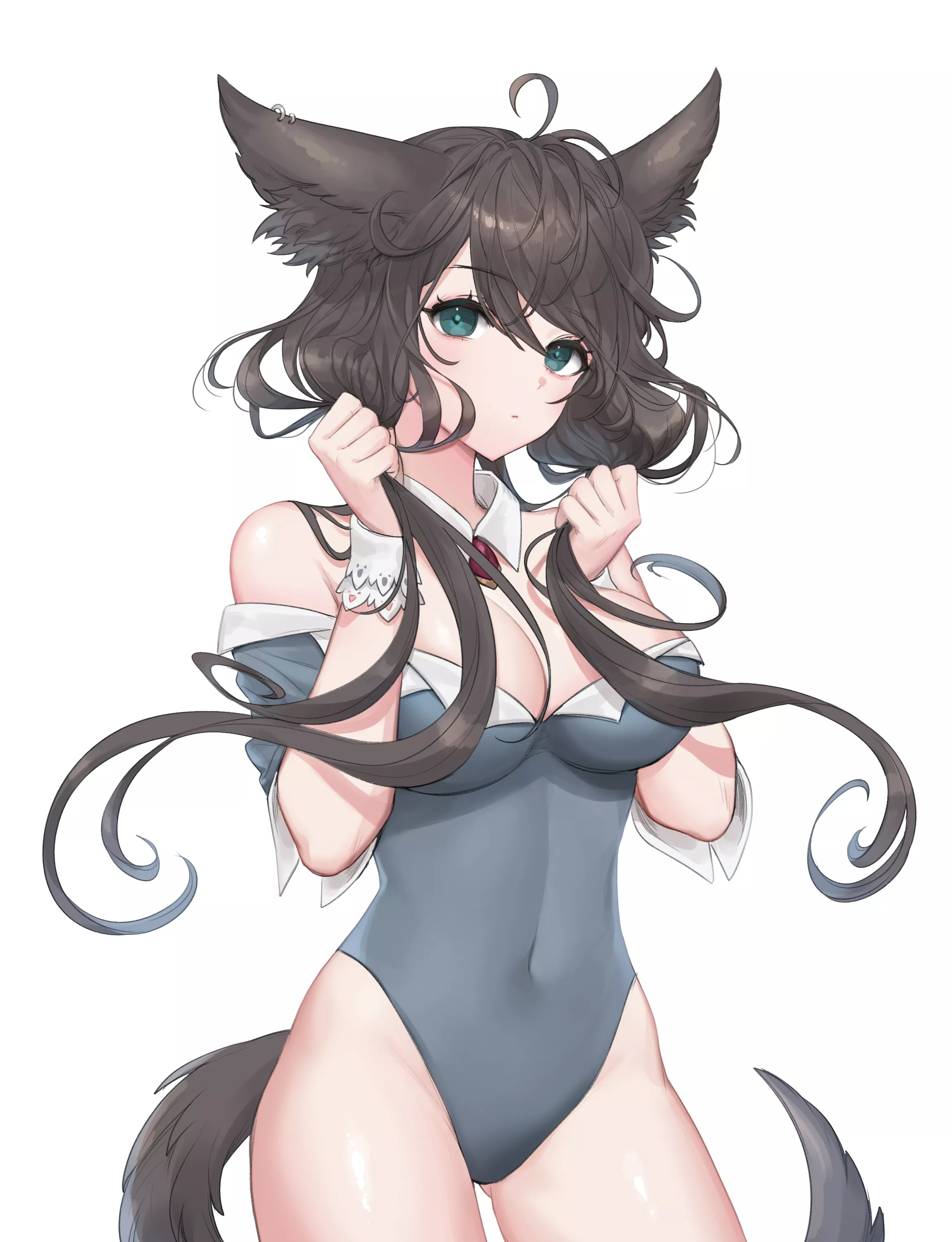 Dog Girl Leotard (Clearpage) [Original] posted by sequence_string