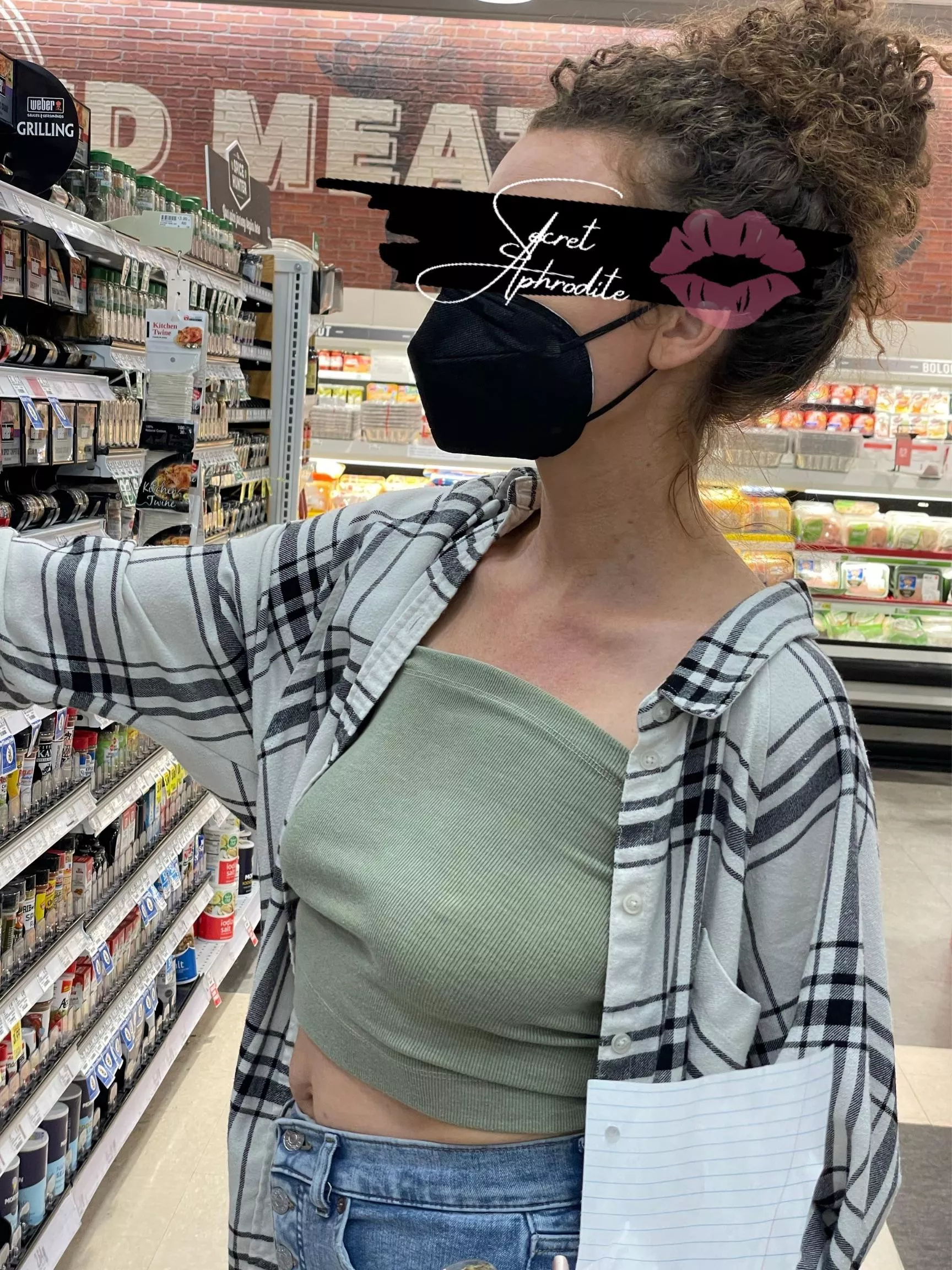 Don’t mind her, just your neighborhood hotwife shopping for spices 🌶 posted by SecretAphrodite