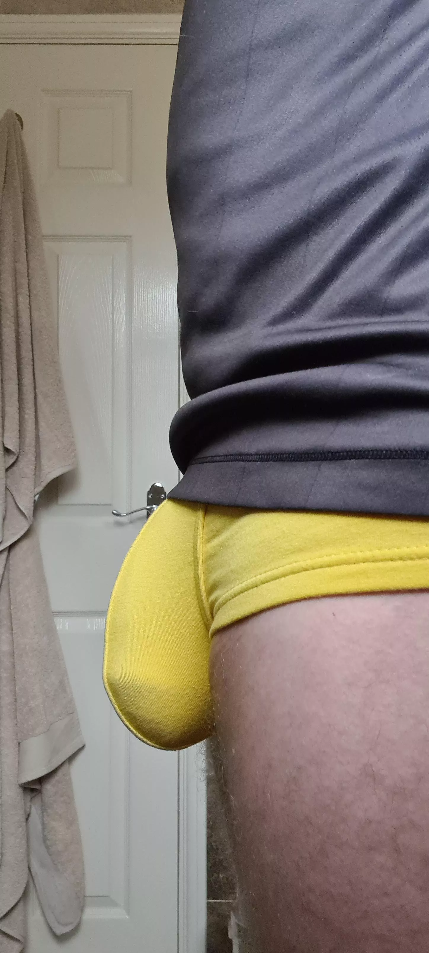 Don't often see yellow briefs here!! 😊 posted by jenp162004