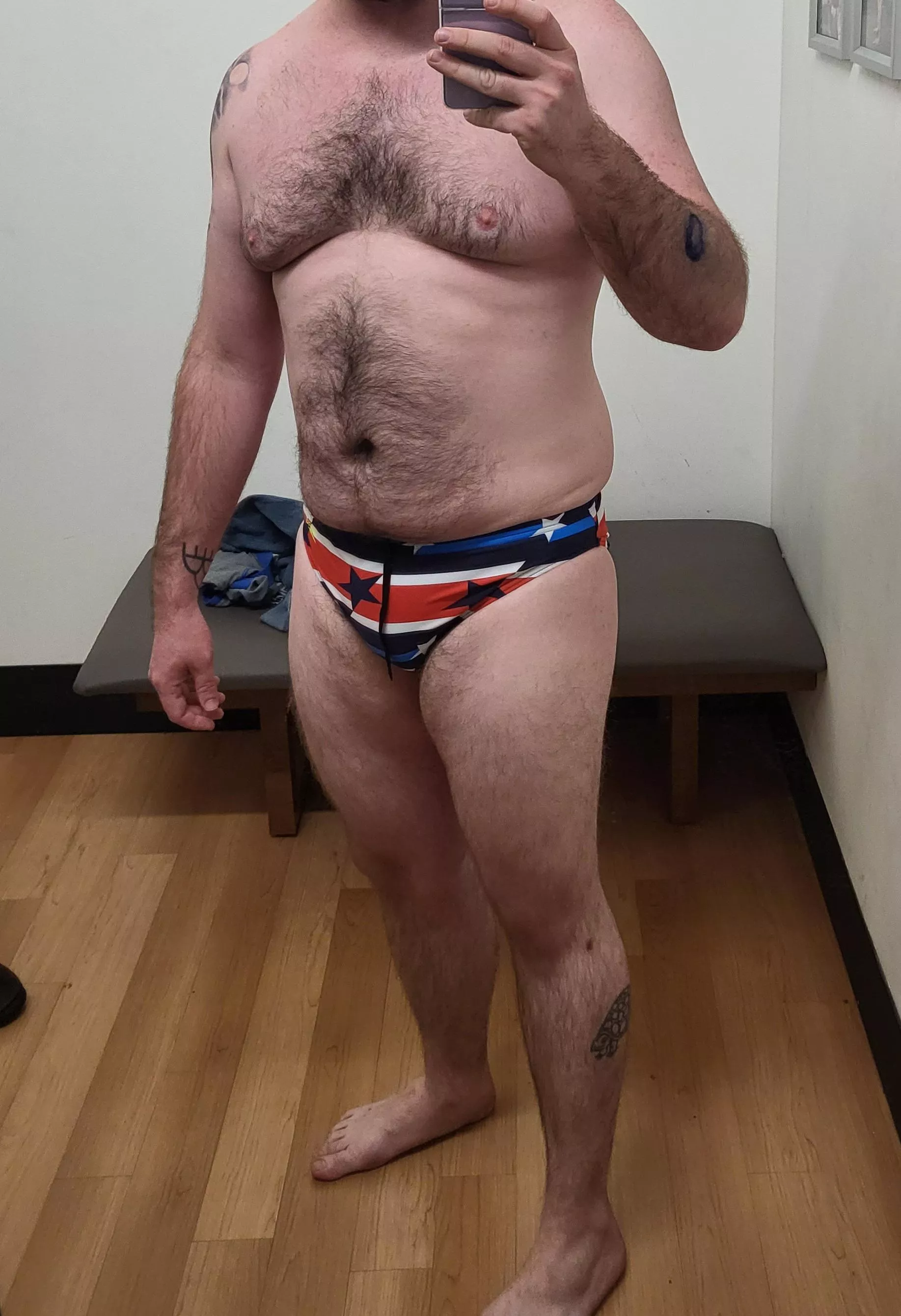 Down about 40 pounds and really been feeling myself lately. Still at bear status I hope? posted by FrenziedPhallus