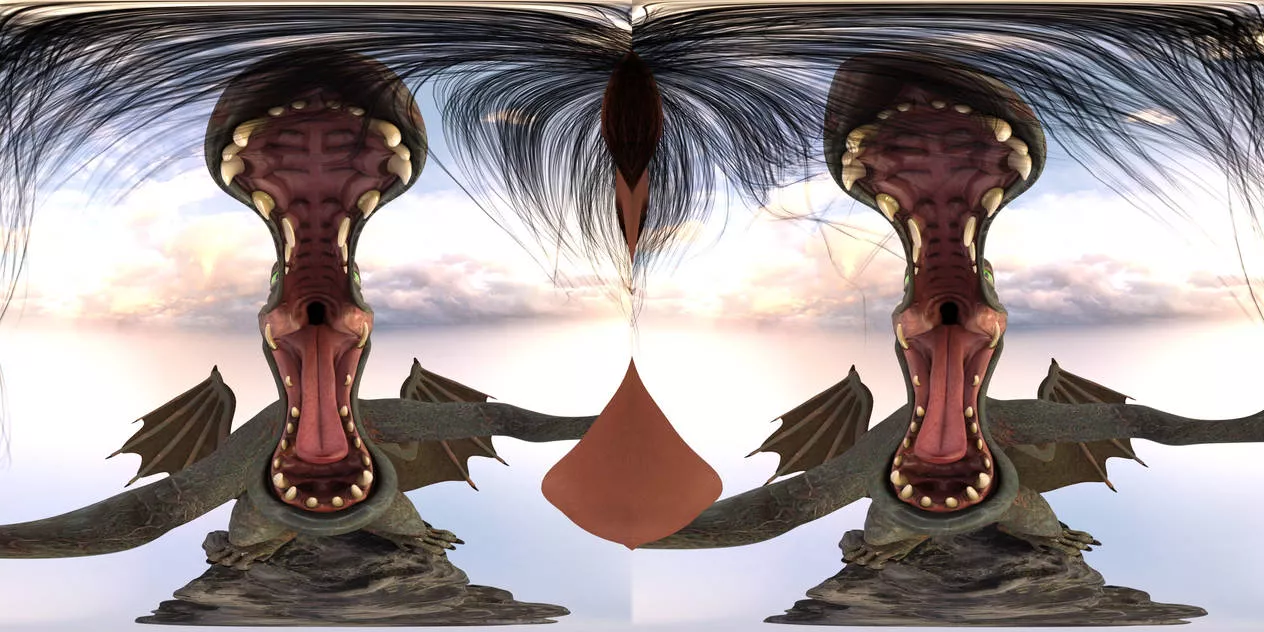 Dragon Eats You in VR! (?/Dragon)(F/Human)(Soft)(Oral)(nsfw)(OC: WormsignVore Animations) posted by WormsignVore