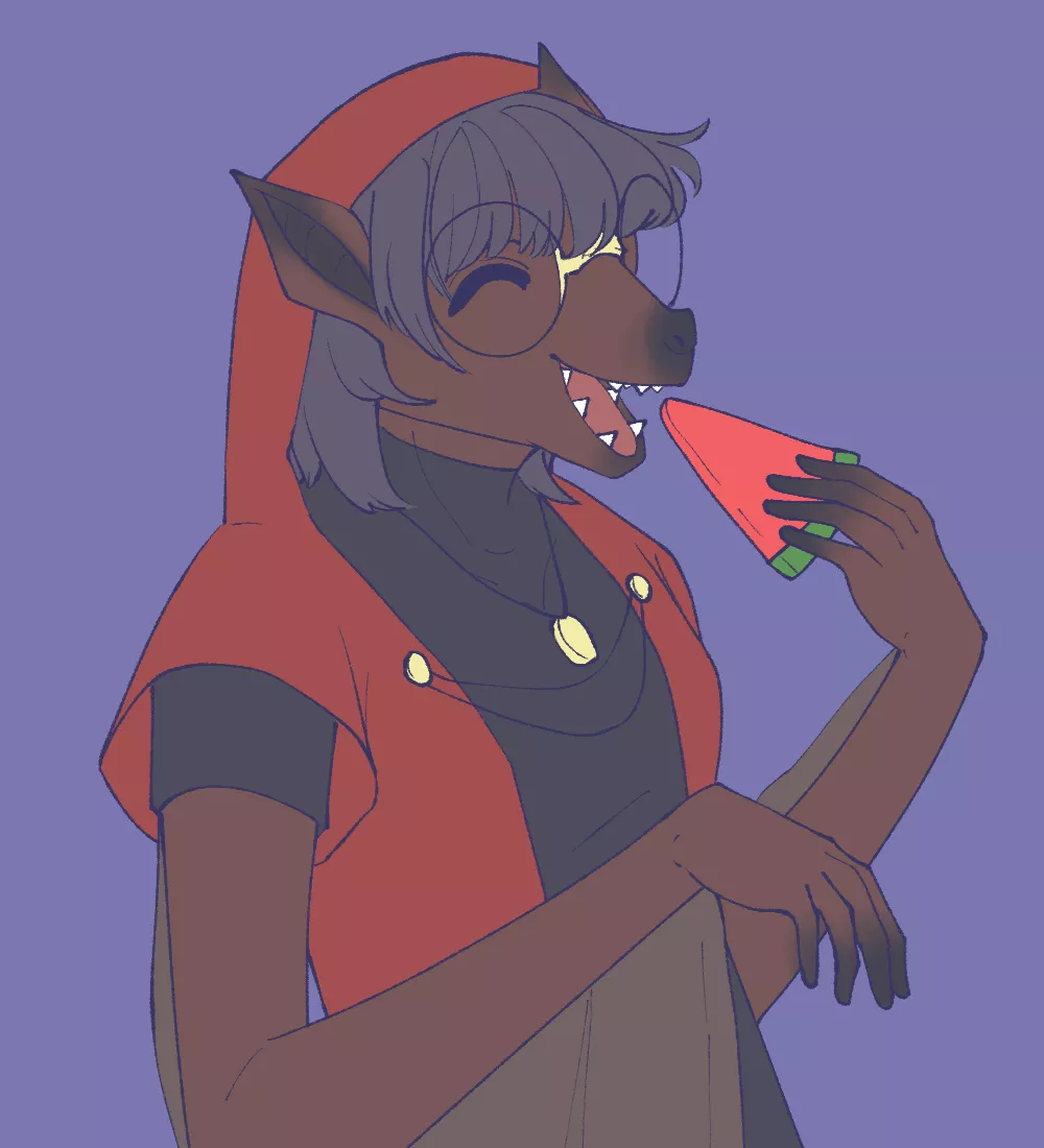 drew a fruit bat girl. her names anna posted by ordinary_shadow