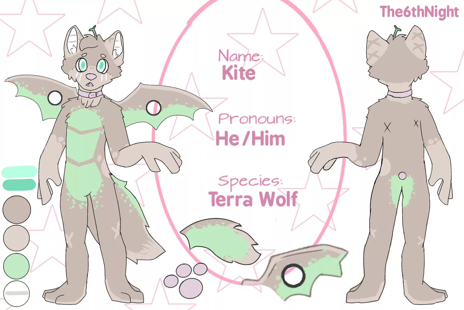 Drew my fursona ref sheet. Does it need more info? posted by The6thNight