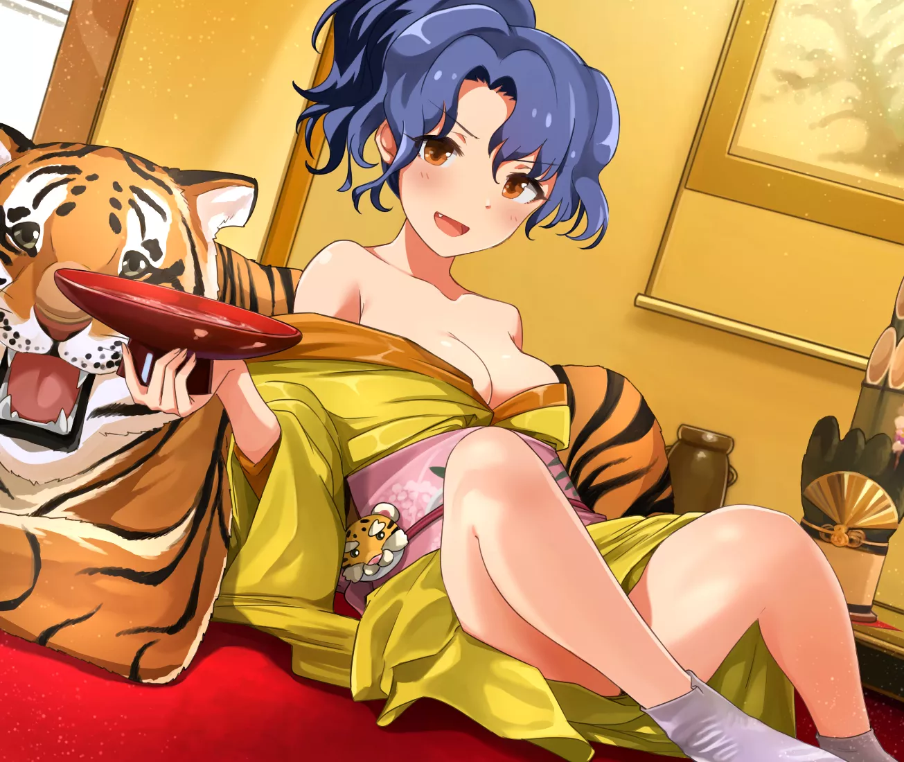 Drinks and tiger. [Idolmaster Million Live!] posted by chilidirigible