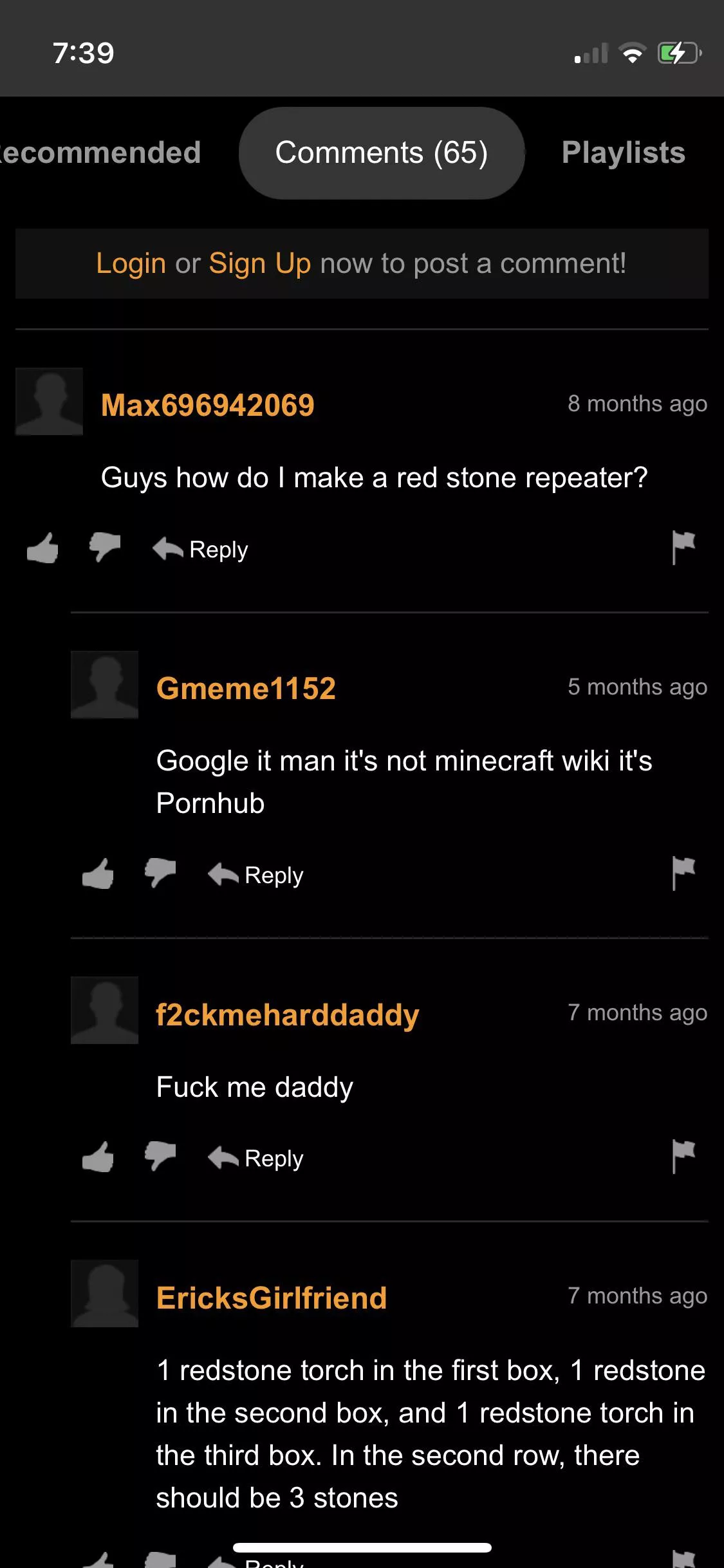 Dude just wanted Minecraft advice posted by SnooPeripherals2888