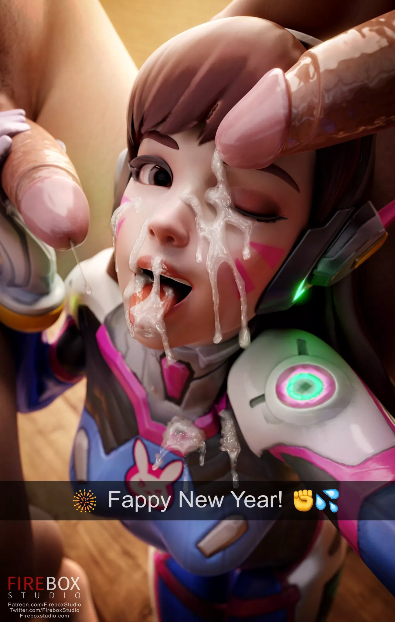 Dva Bukkake Selfie(By FireBox Studio) posted by HardCandy18