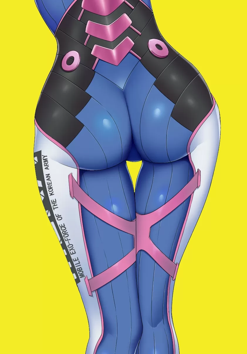 D.va has a nice booty posted by KyuShoryu