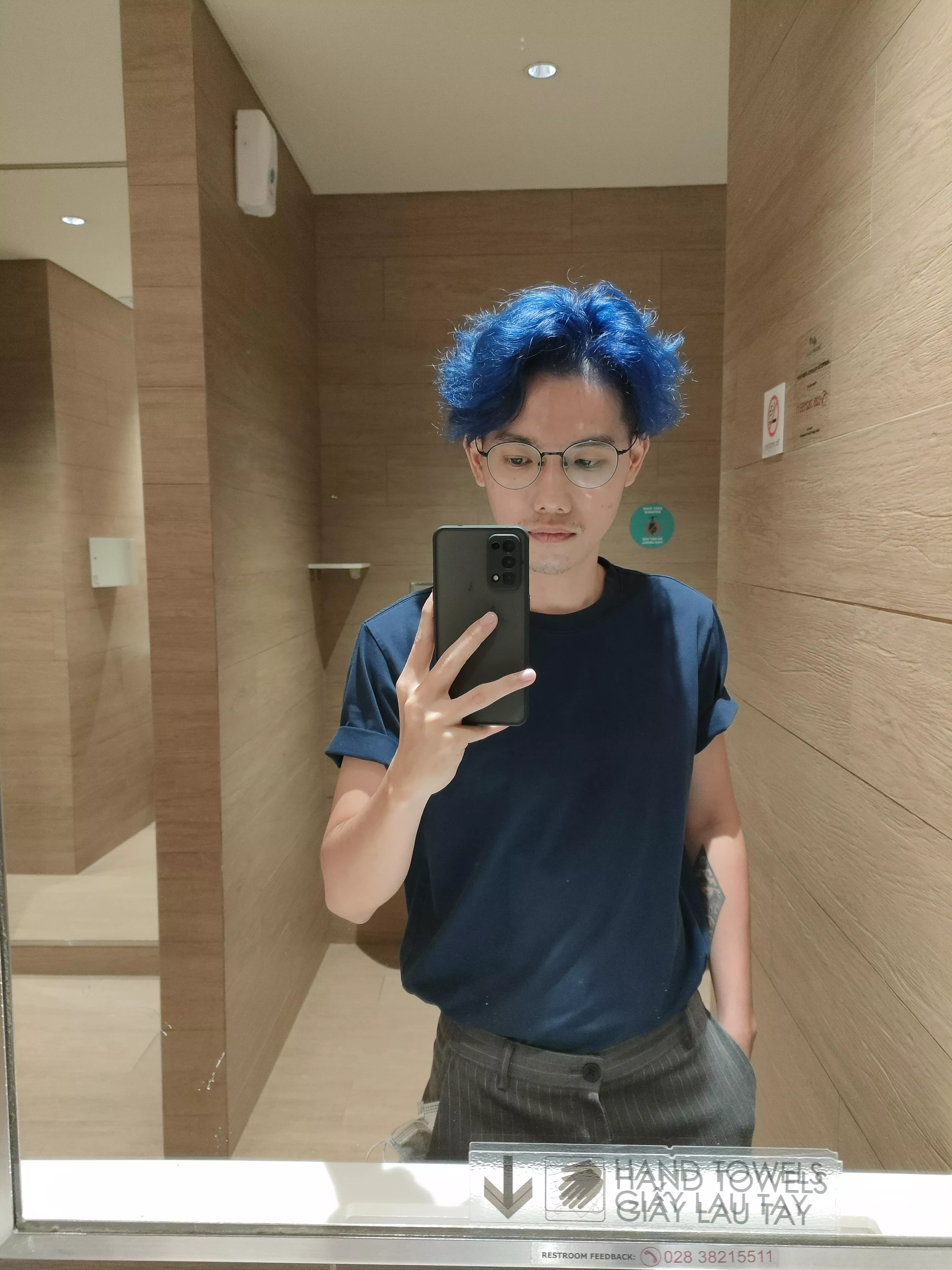 Dyed my hair blue posted by edwardjr96