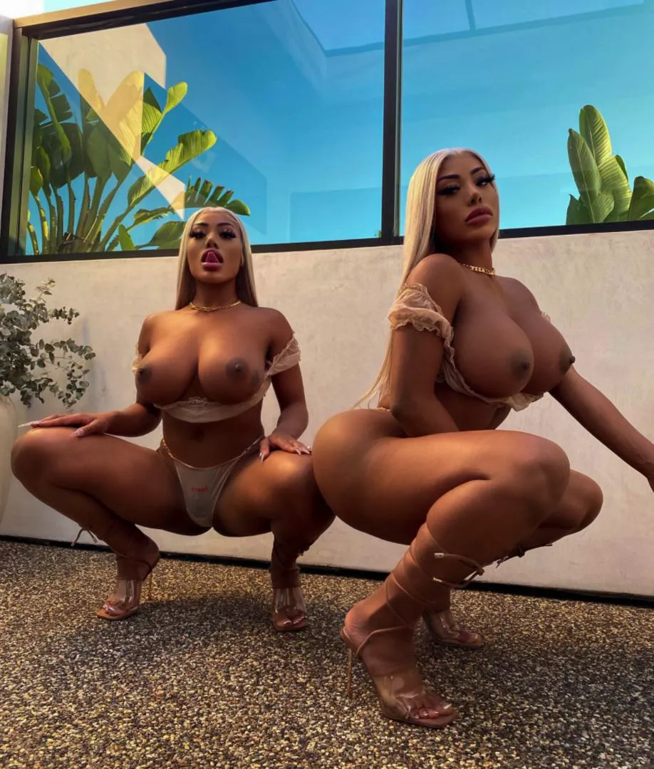 Ebony Twins posted by 34beerdown