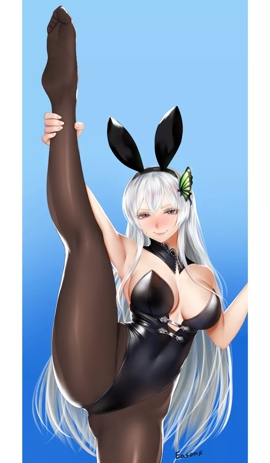 Echidna Bunny Girl Leg Lift (Easonx) [Re:Zero] posted by sequence_string