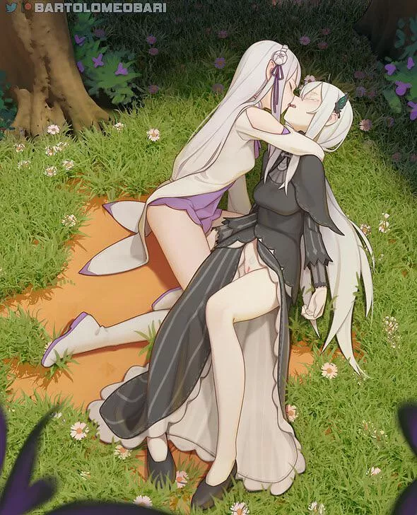 Echidna x Emilia [Re:Zero] posted by Natsu_1000