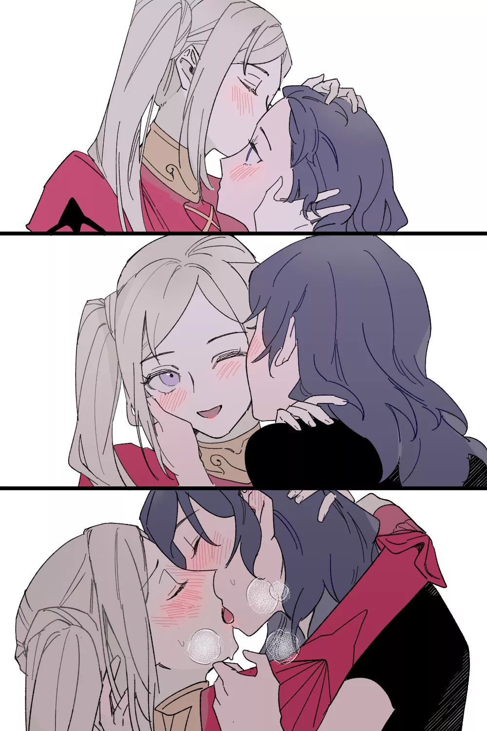 Edelgard and Byleth bonding [Fire Emblem] posted by Concheror_White