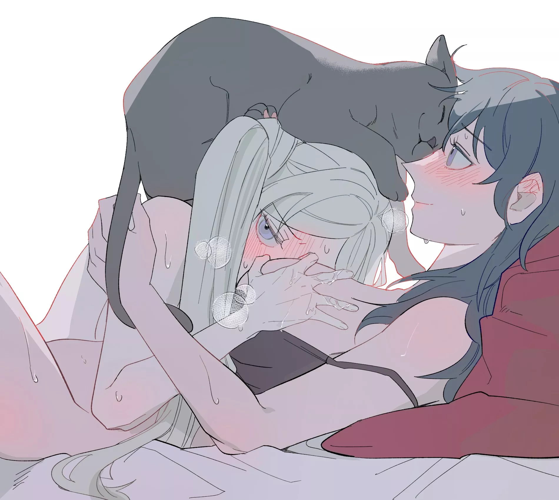 Edelgard and Byleth have a visitor (bang_gu9) [Fire Emblem] posted by BruhSoundEffect1