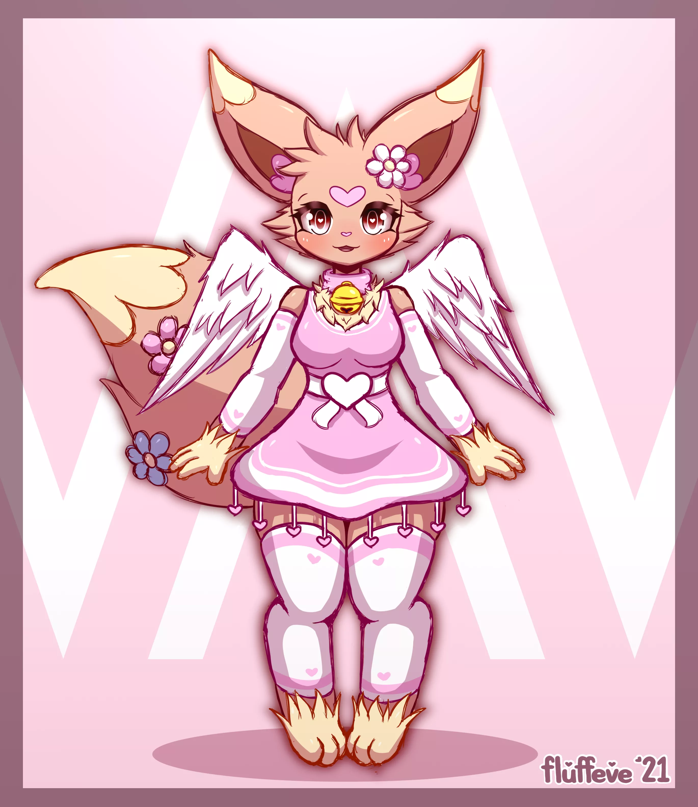 Eevee! 💗 (Art by me: @fluffeve on Twitter) posted by fluffeve