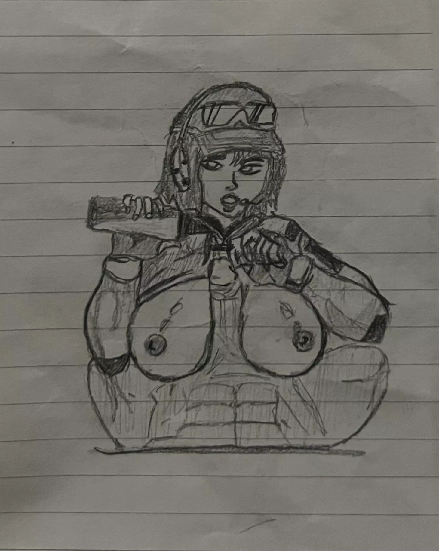 Ela titfuck sketch (Redrawing of lettuce_uwu) posted by kiarash15