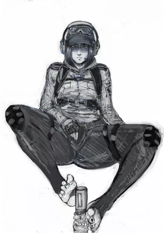 Ela using one of her mines for... practice [wronghoka] posted by JowettMcPepper