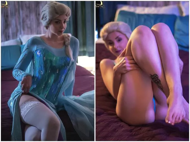 Elsa on/off by Lunaraecosplay [self] posted by Lunaraensfw