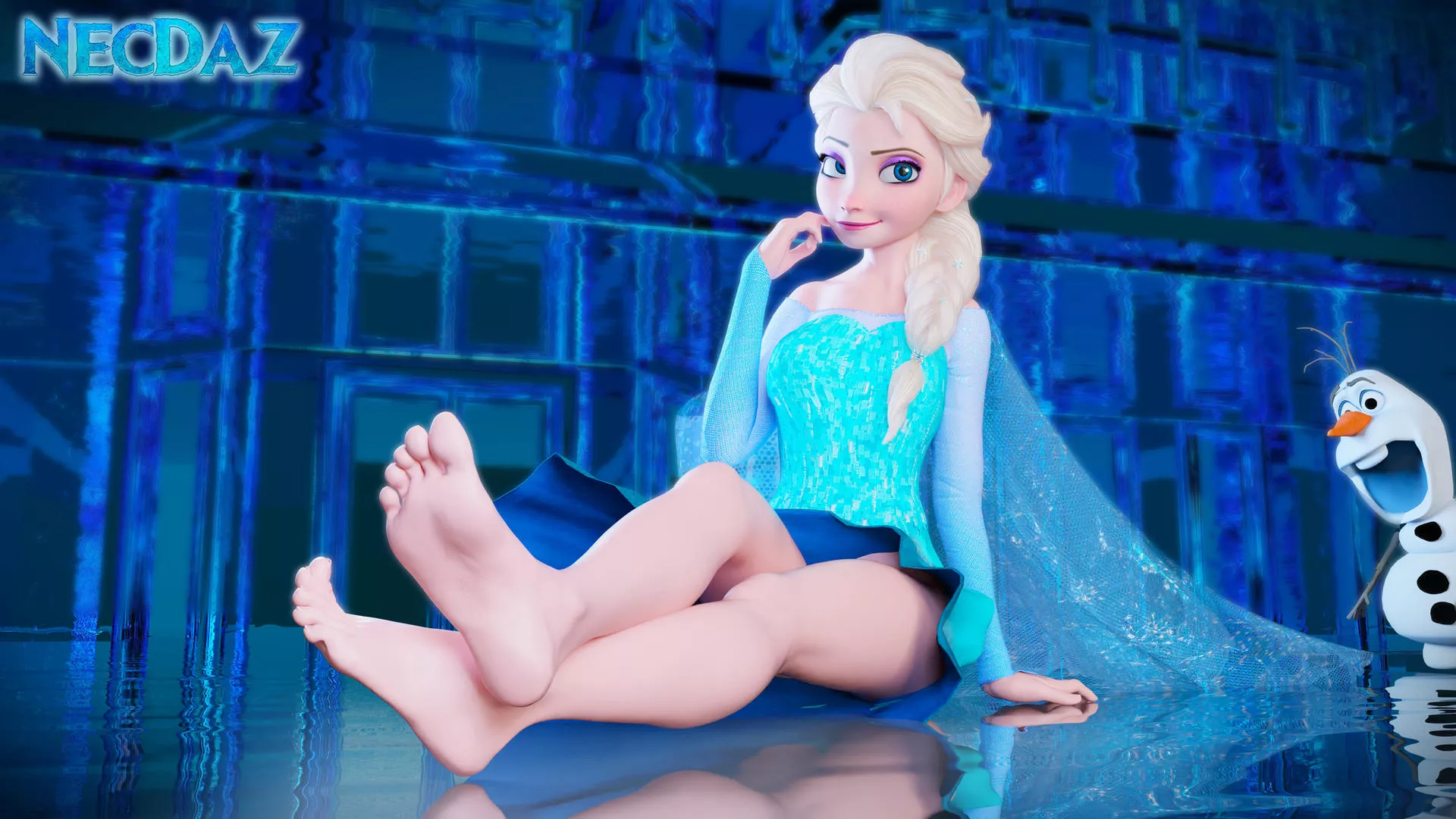 Elsa's feet [Frozen] posted by Puppey999