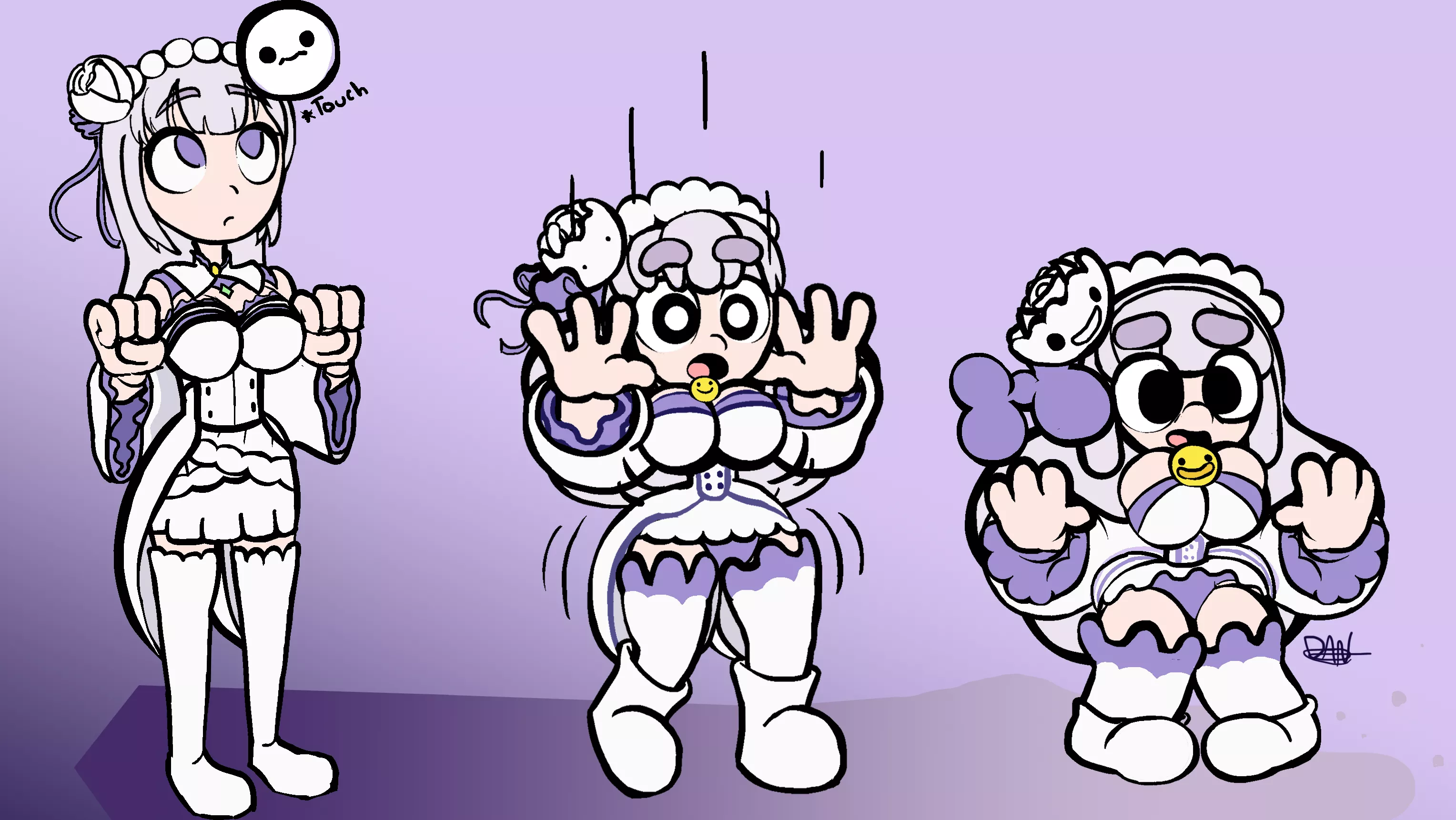 Emilia Chibification tf (by me) posted by borrinlequine