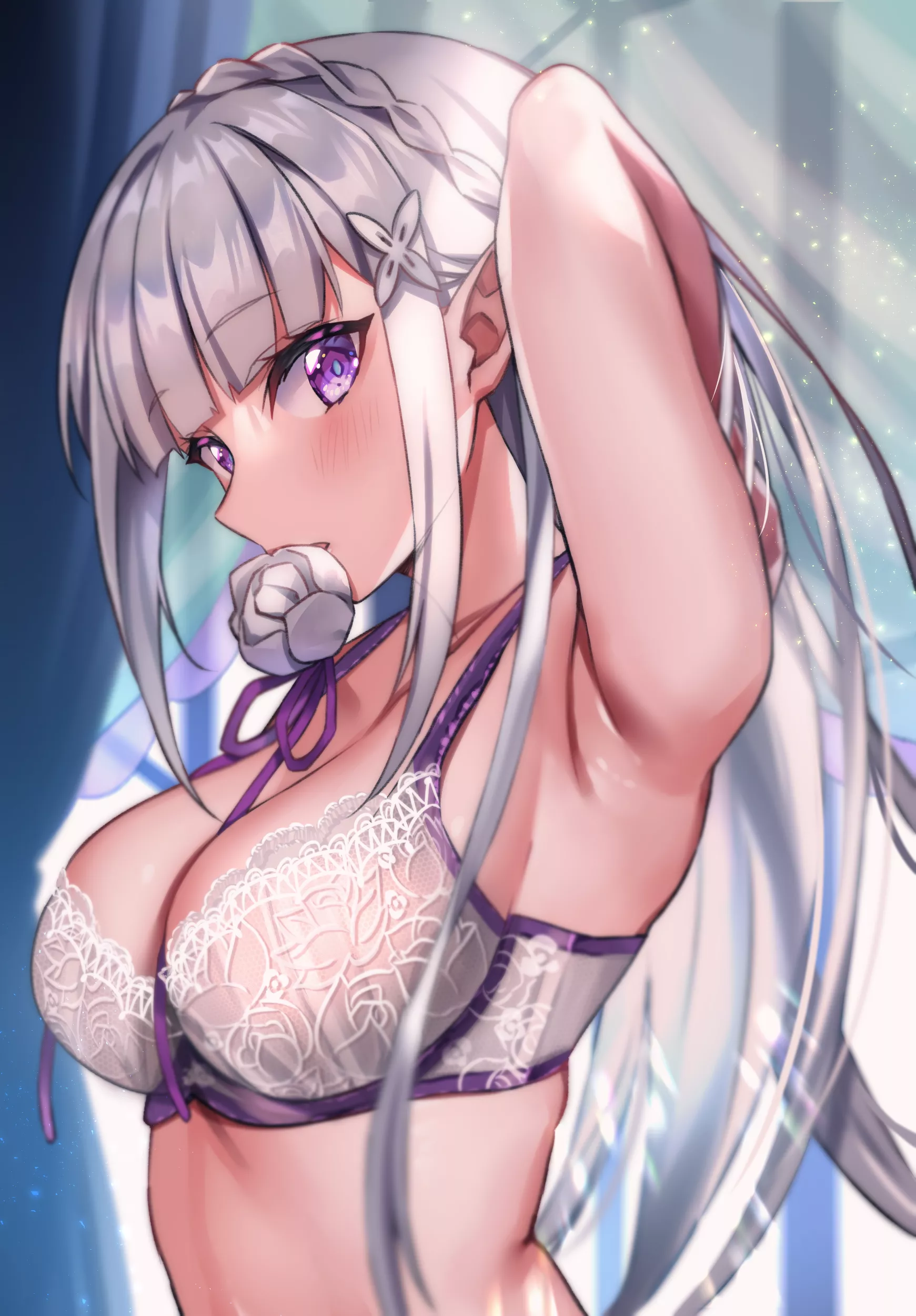 Emilia in Lingerie (RE:Zero) - Natsuki Iori posted by kingofbishtown