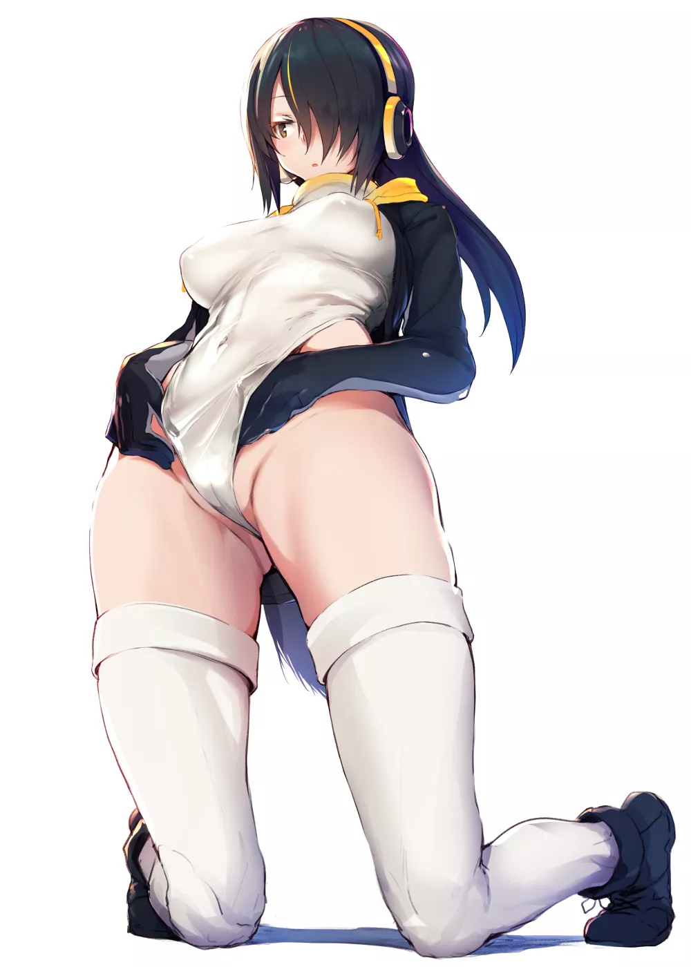 Emperor Penguin Adjusting Leotard (Sabaku No Tanuki) [Kemono Friends] posted by sequence_string