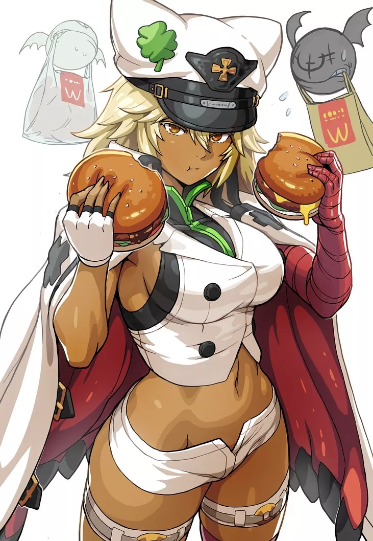 Enjoy Ramlethal Valentine enjoying some burgers 🍔 (tktr33) [Guilty Gear Strive] posted by Souted