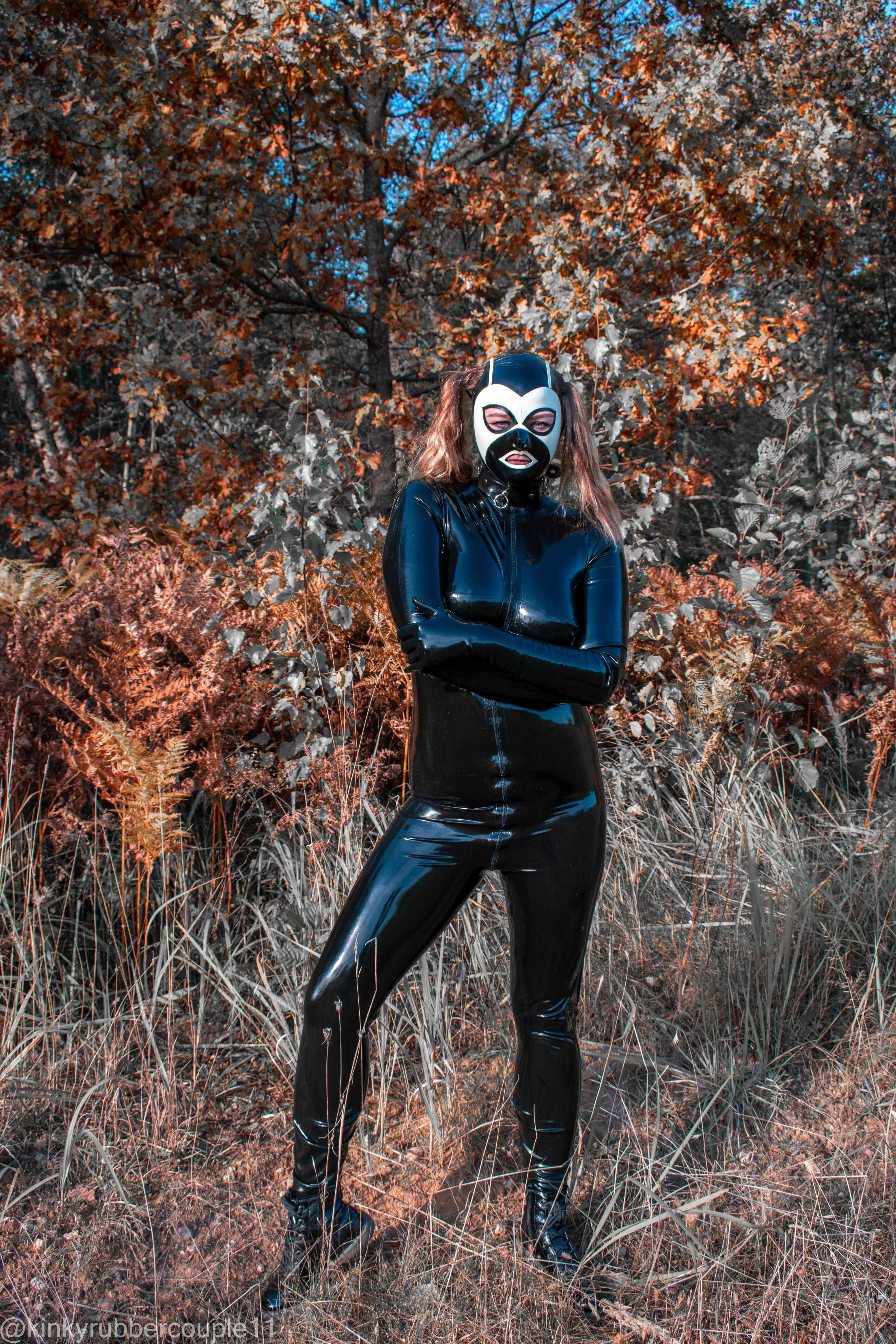 Enjoying the autumn [OC] posted by kinkyrubbercouple