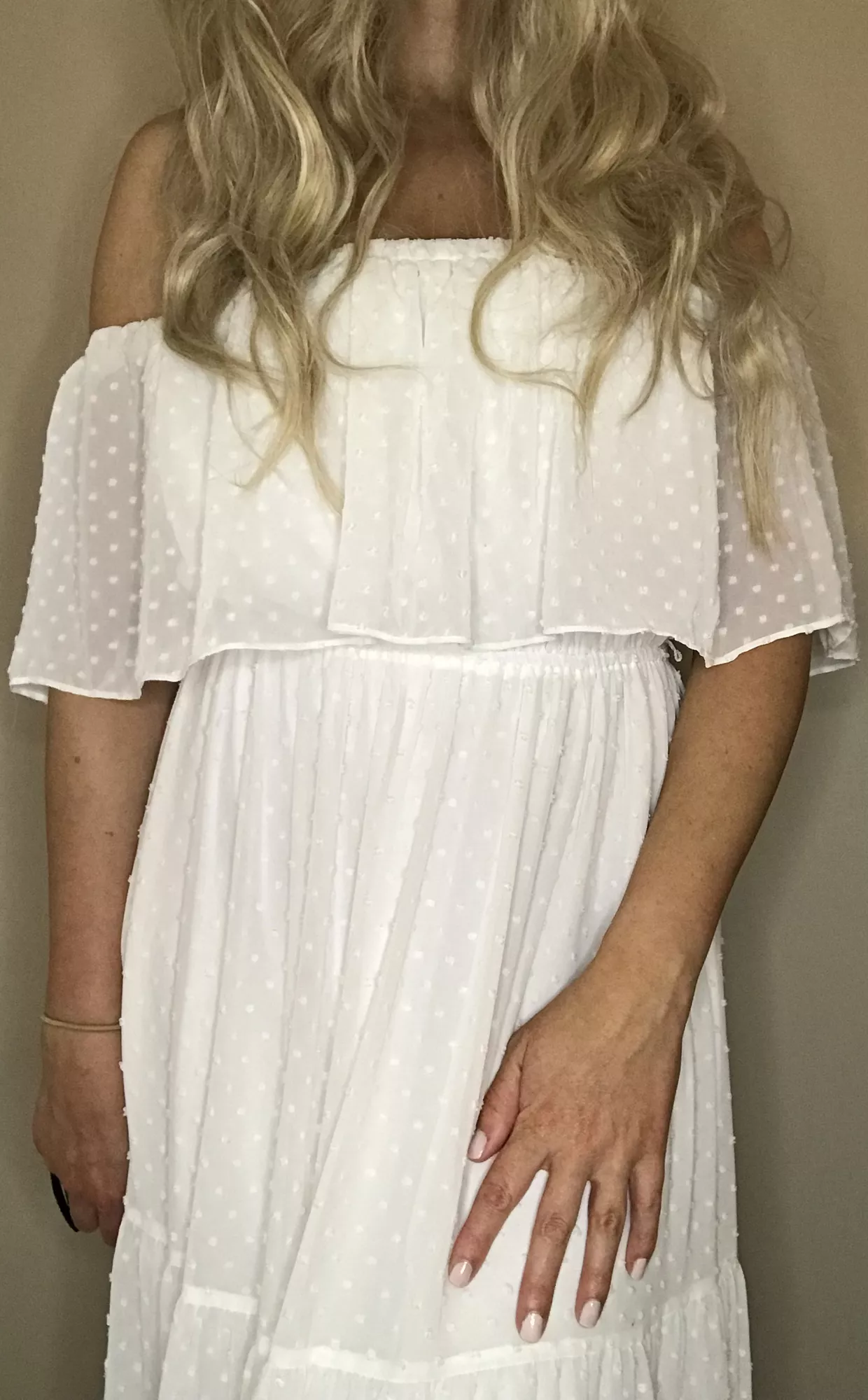 Enjoying this new comfortable white dress posted by gemmastark69