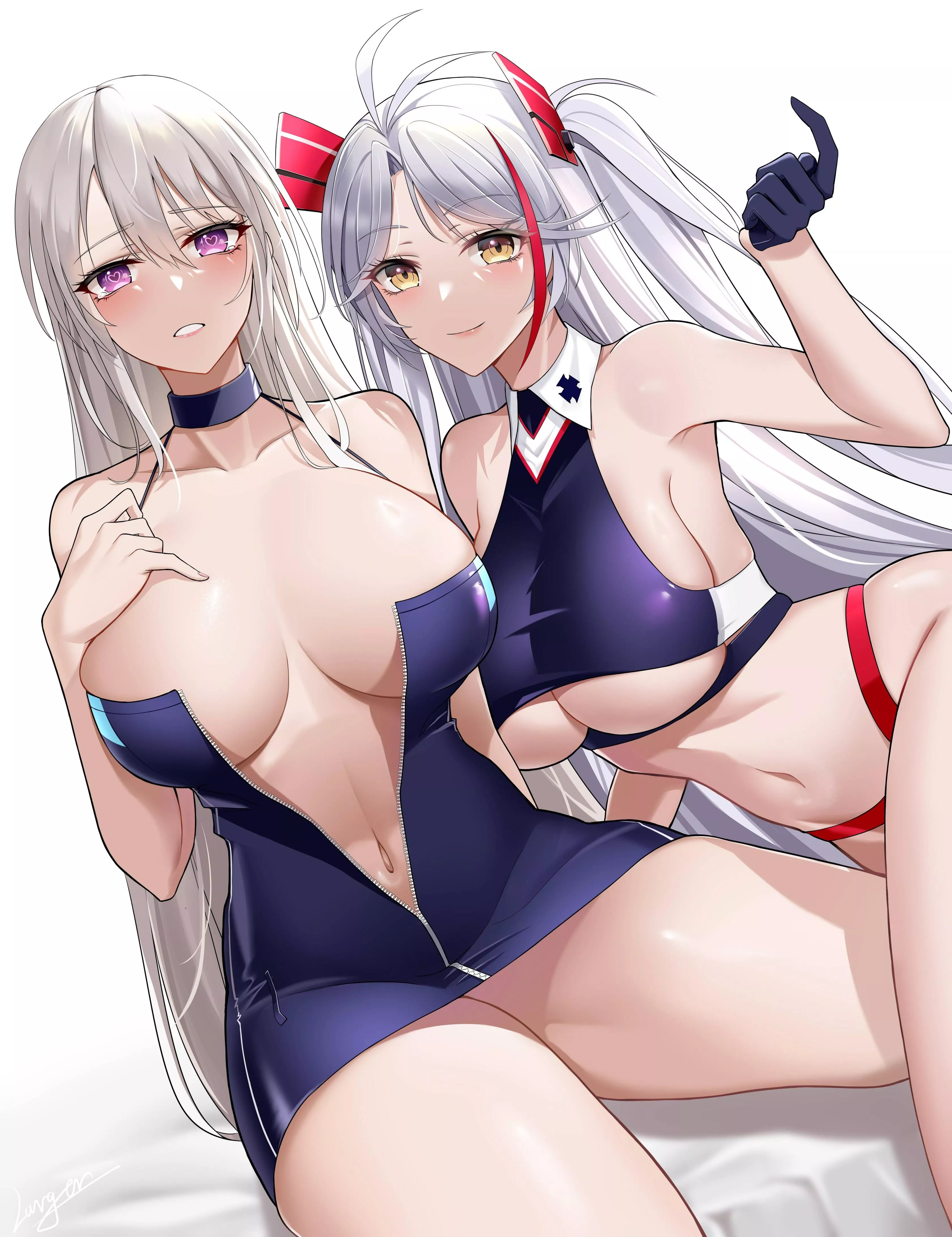 Enterprise & Prinz Eugen [Azur Lane] posted by CheetahSperm18