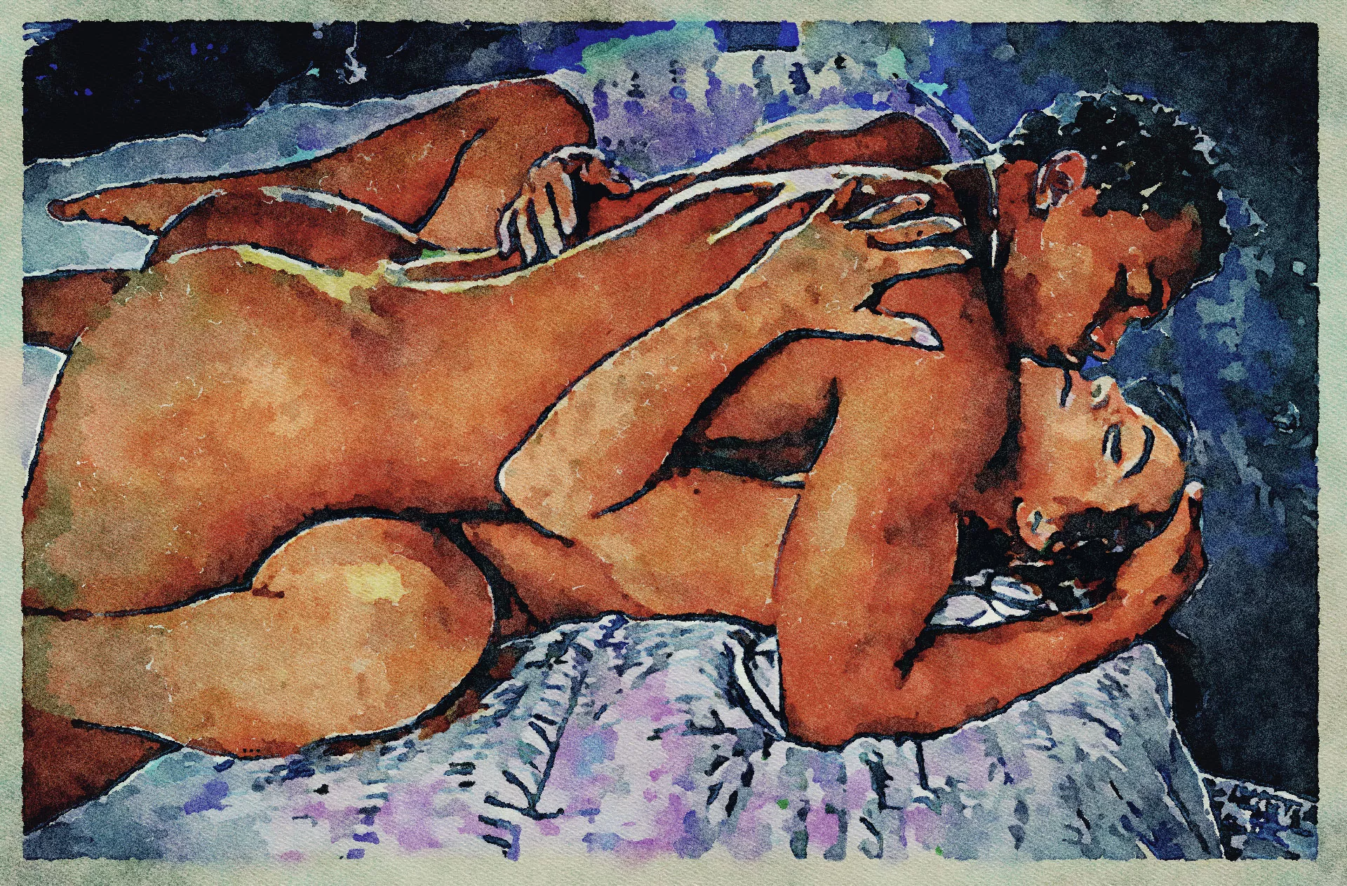 Erotic Digital Watercolor - 1 posted by sexinline