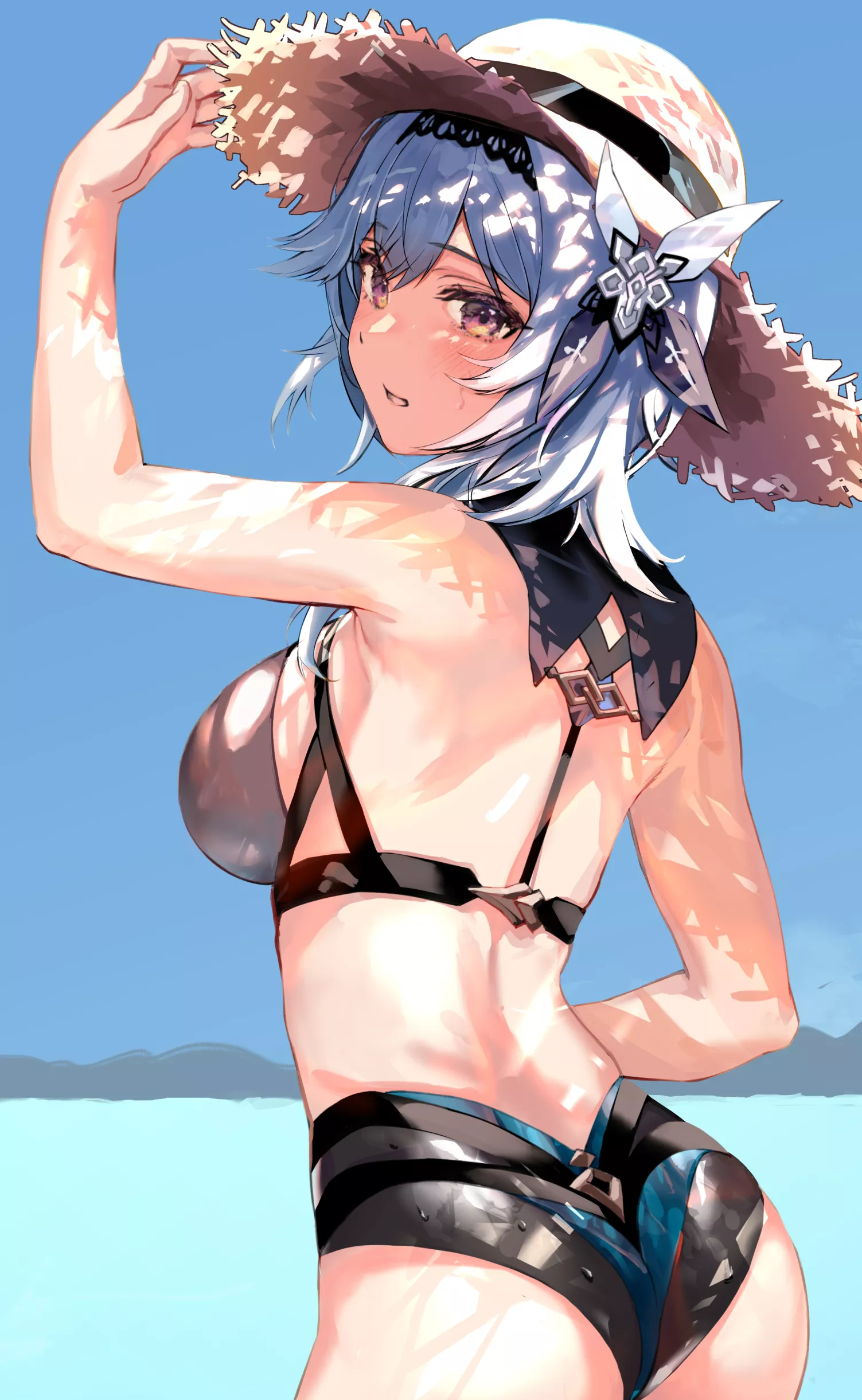 Eula at the Beach [Genshin Impact] posted by BloxXx09