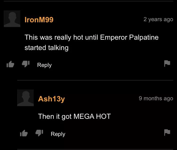 everybody gangsta until emperor palpatine starts talking posted by M1K_on_YouTube