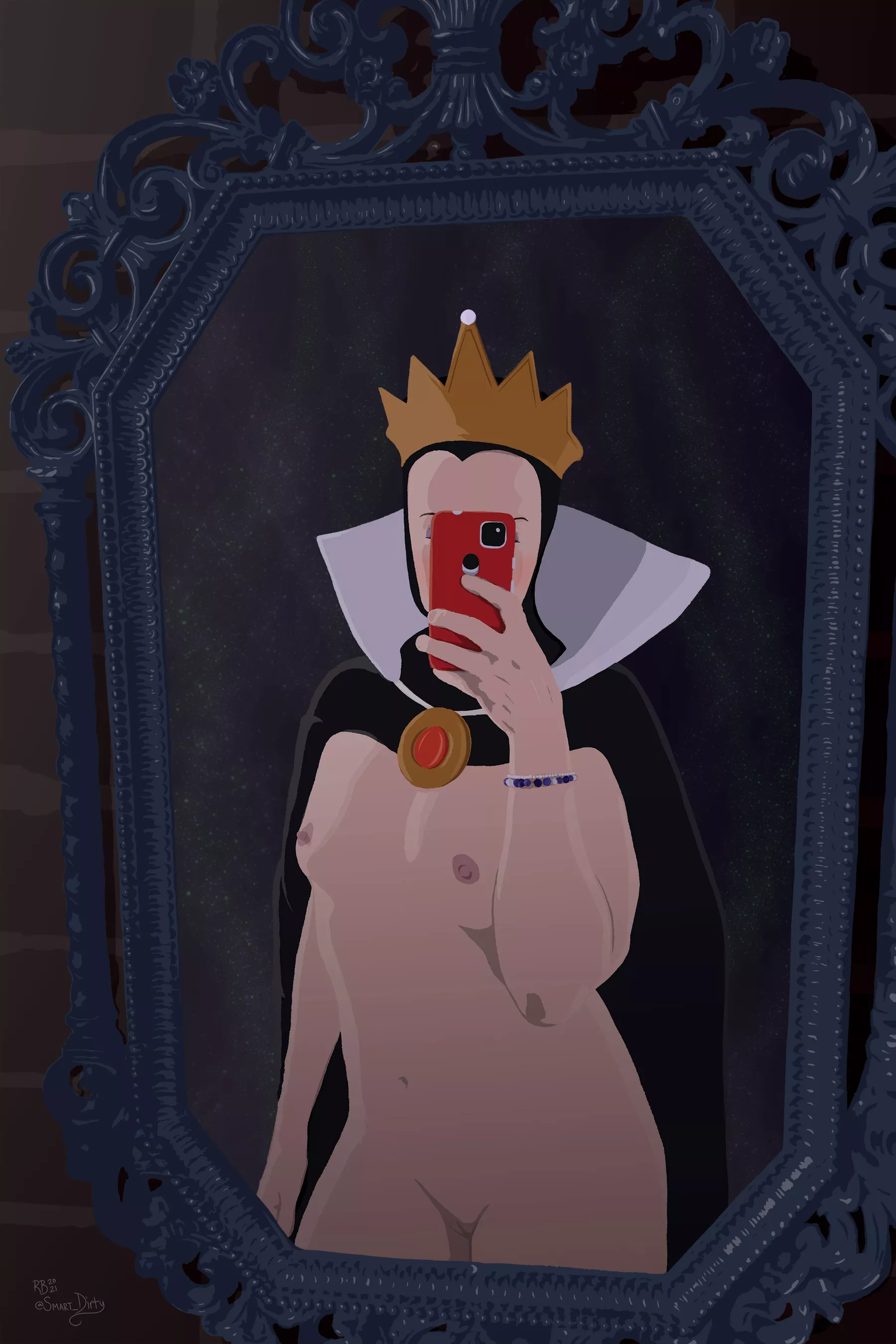 Evil Queen - Mirror, Mirror (Fartydirtpatch) [Snow White and the Seven Dwarfs] posted by organizeit2