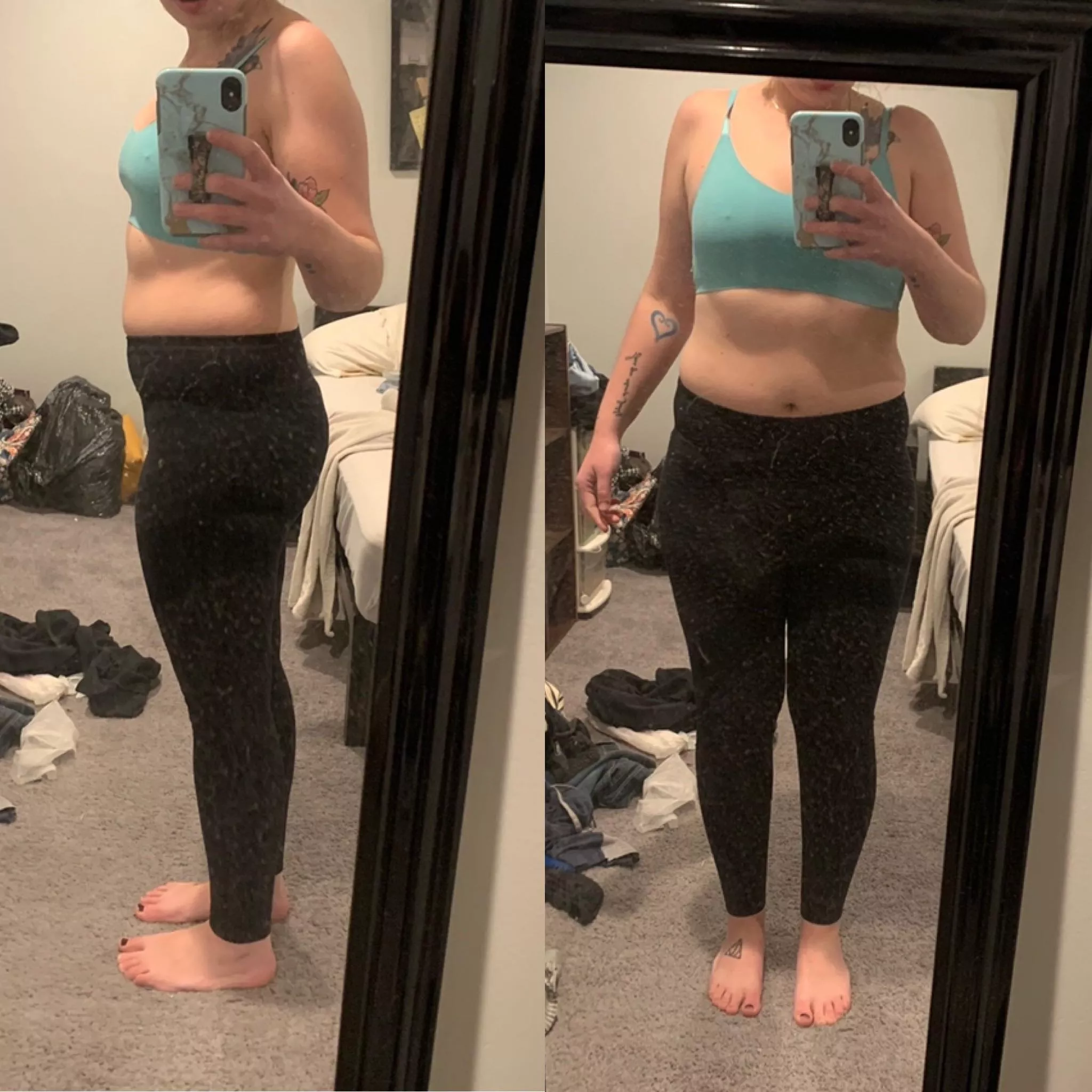 F/ 5â€™4â€/152 - Just got myself a personal trainer. I started 3 weeks ago, 2 days a week. I did weigh myself today and lost 8 lbs, which is great but how long did it take to see the results? Some words of advice would be great! posted by Loose-Lime9406